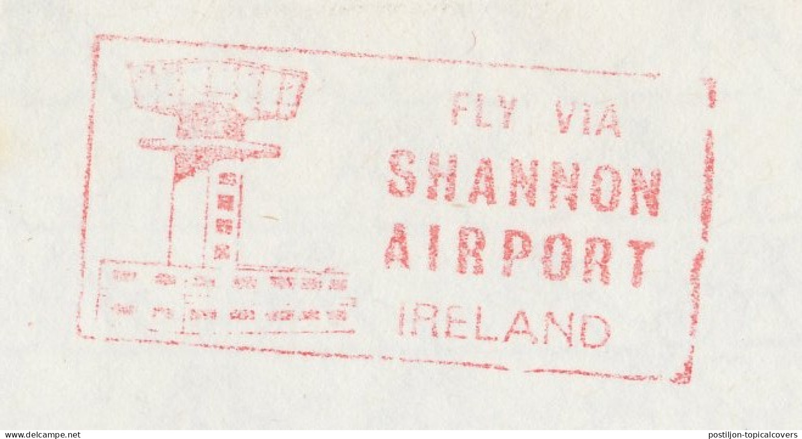 Meter Cover Ireland 1982 Shannon Airport - Irish Airports - Flugzeuge
