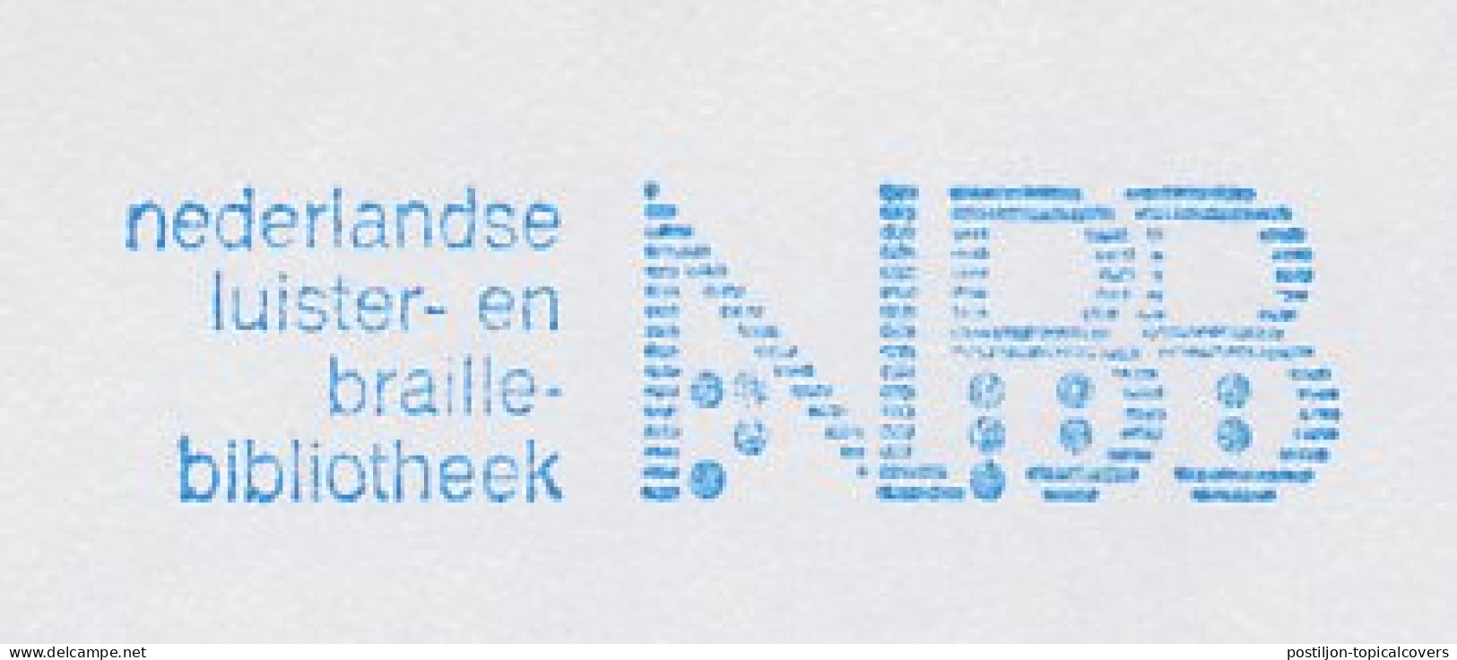 Meter Cut Netherlands 1988 Dutch Listen And Braille Library - Handicap