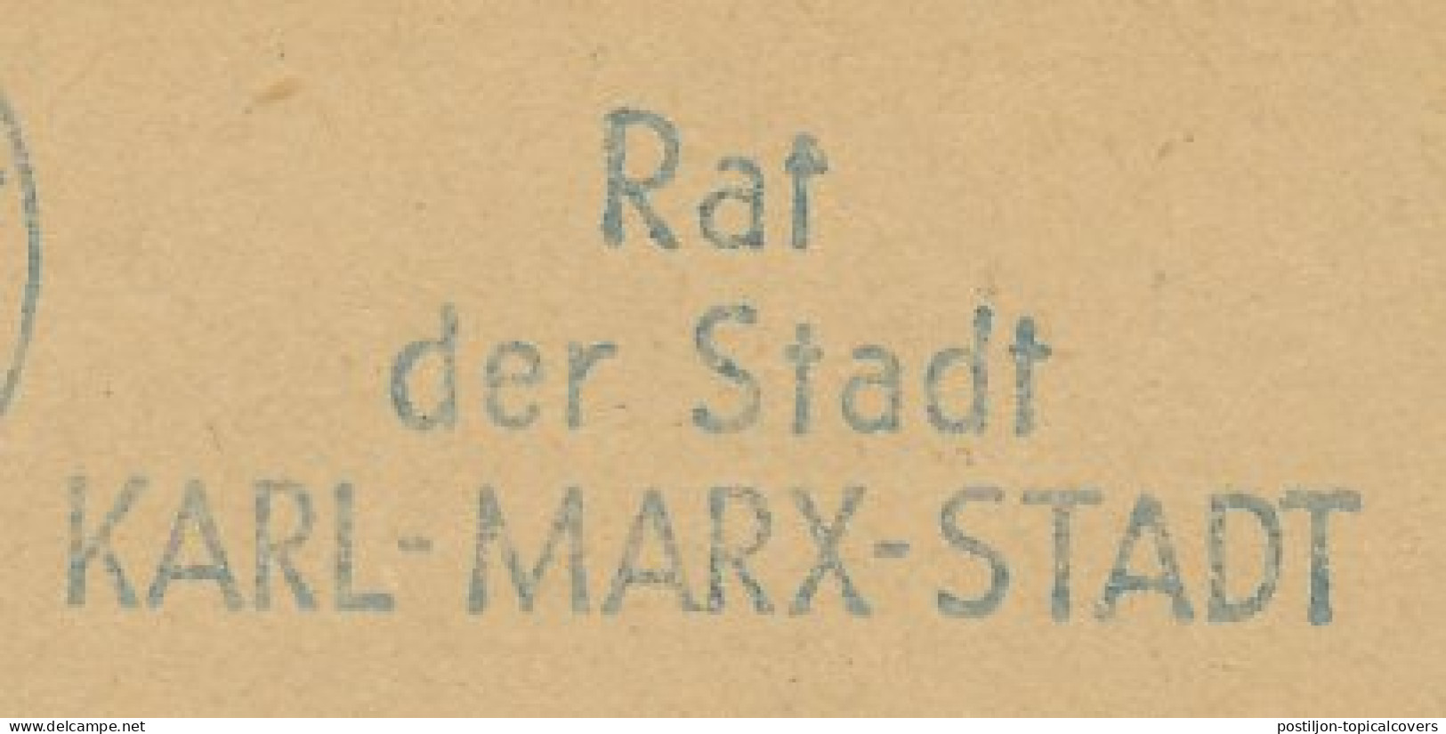 Meter Cut Germany / Deutsche Post 1956 Karl Marx - Philosopher - Writer - Socialist - Altri & Non Classificati