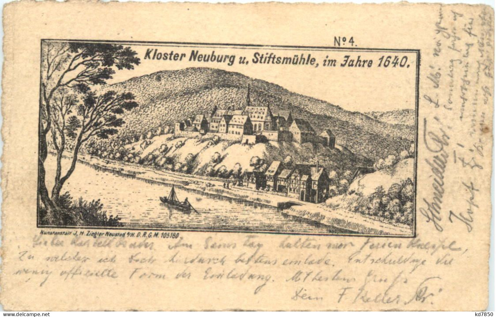 Kloster Neuburg Im Jahre 1640 - Neuburg