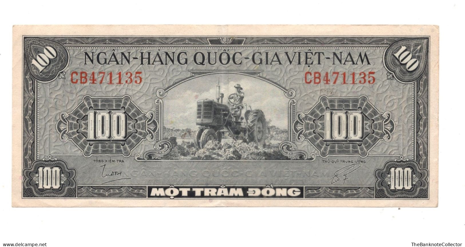 South Vietnam 100 Dong ND 1958 P-8  Extreme Fine - Vietnam