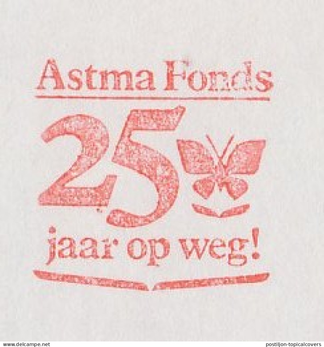 Meter Cover Netherlands 1985 Asthma Fund - Butterfly - Andere & Zonder Classificatie