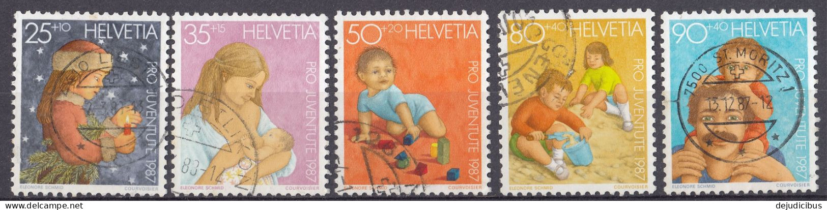 SUISSE, HELVETIA, SVIZZERA - 1987 - Serie Completa Usata Composta Da 5 Valori: Yvert 1288/1292. - Used Stamps