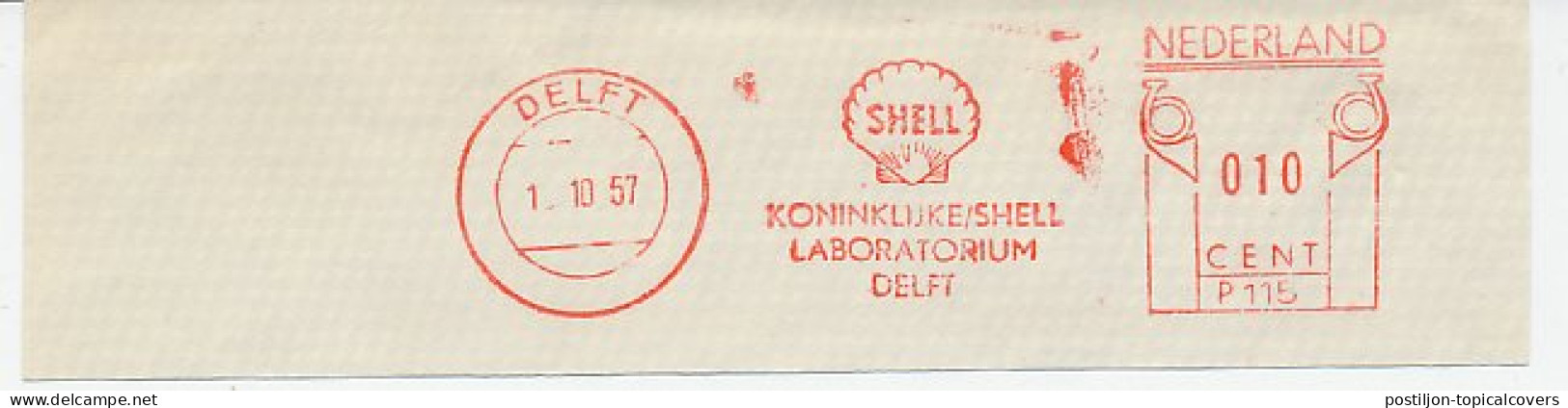 Meter Cut Netherlands 1957 Shell - Oil - Sonstige & Ohne Zuordnung