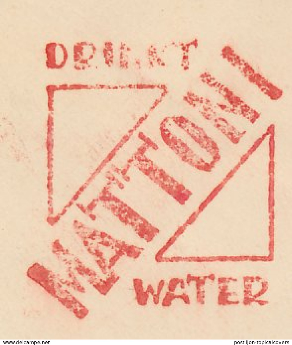 Meter Cover Netherlands 1934 Water - Mineral Water - Drink Mattoni Water  - Andere & Zonder Classificatie