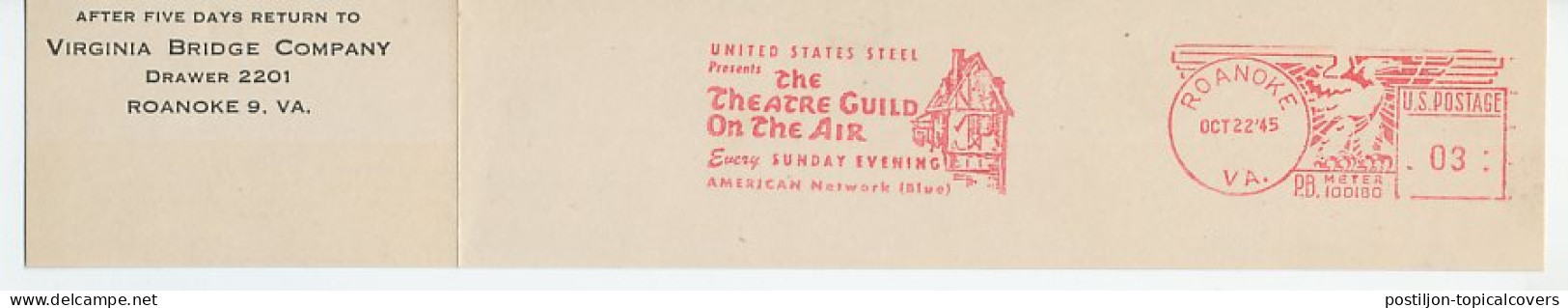 Meter Top Cut USA 1945 Radio - The Theatre Guild On The Air - Unclassified