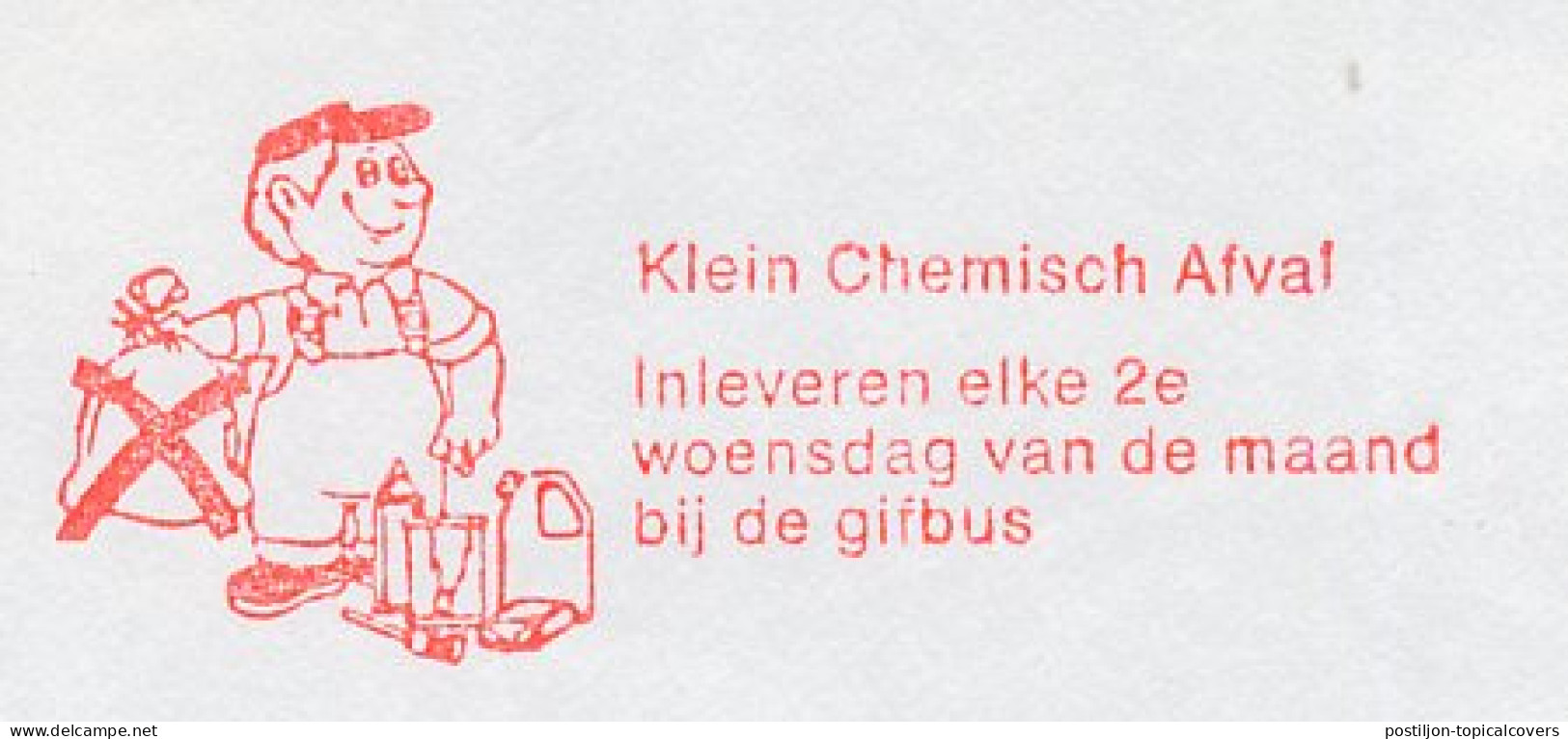 Meter Top Cut Netherlands 1993 Chemical Waste - Hand It In - Protection De L'environnement & Climat