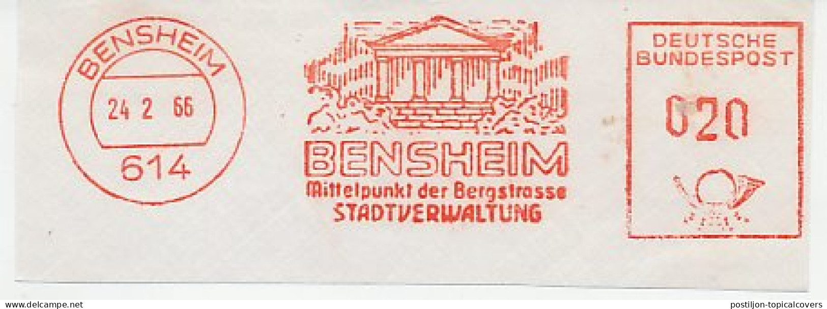 Meter Cut Germany 1966 Lusthaus Kirchberghäuschen - Bensheim - Other & Unclassified