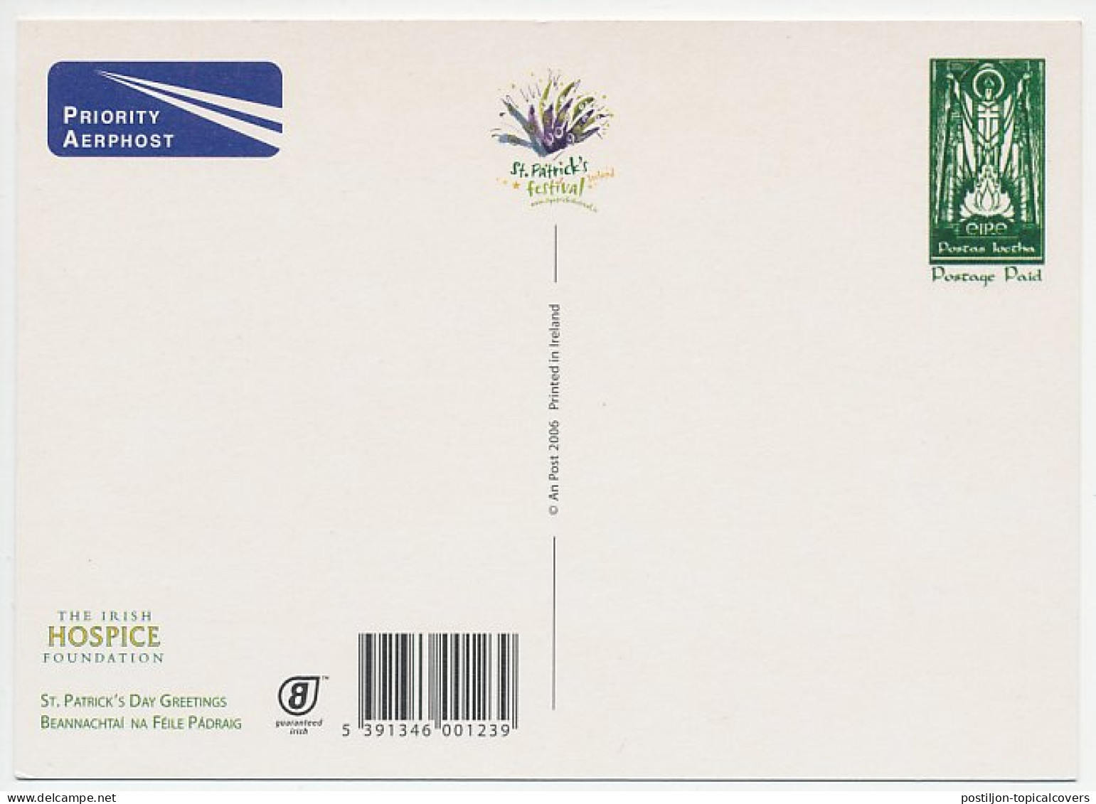 Postal Stationery Ireland 2006 St. Patrick S Day - Otros & Sin Clasificación