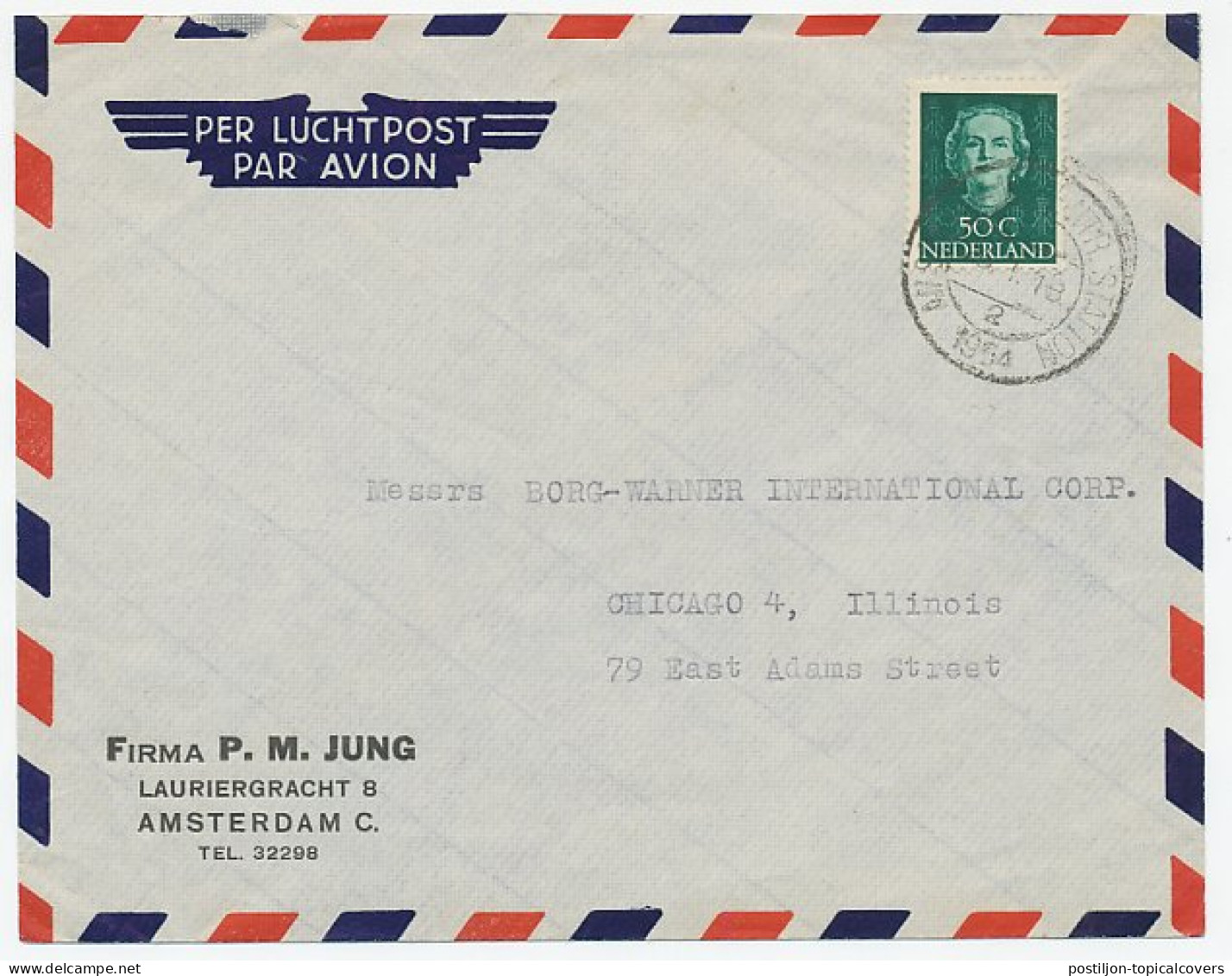 Em. En Face Amsterdam - Chicago USA 1964 - Zonder Classificatie