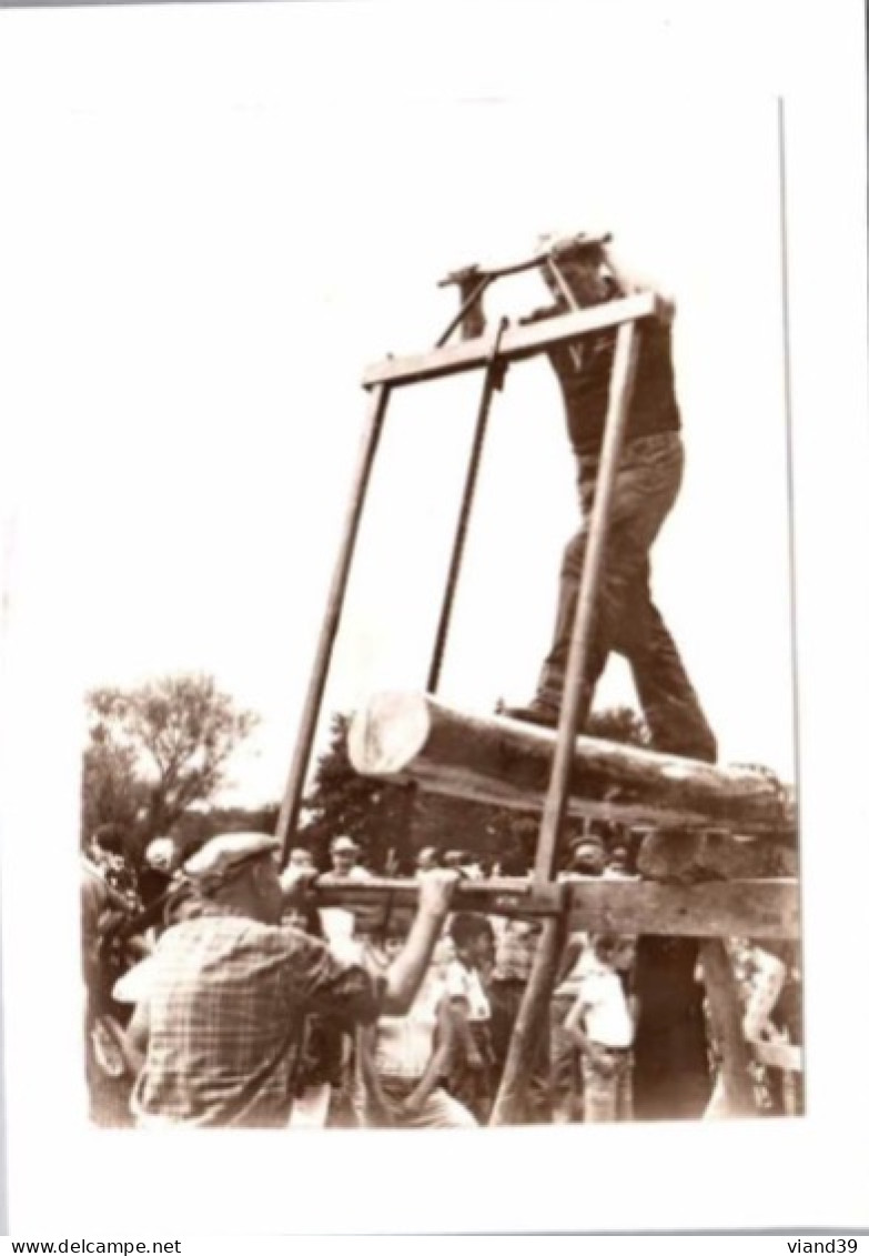 Scieurs De Longs à Frangy En Bresse  1973   .Carte Double.    Non écrite Non Circulée - Photographs