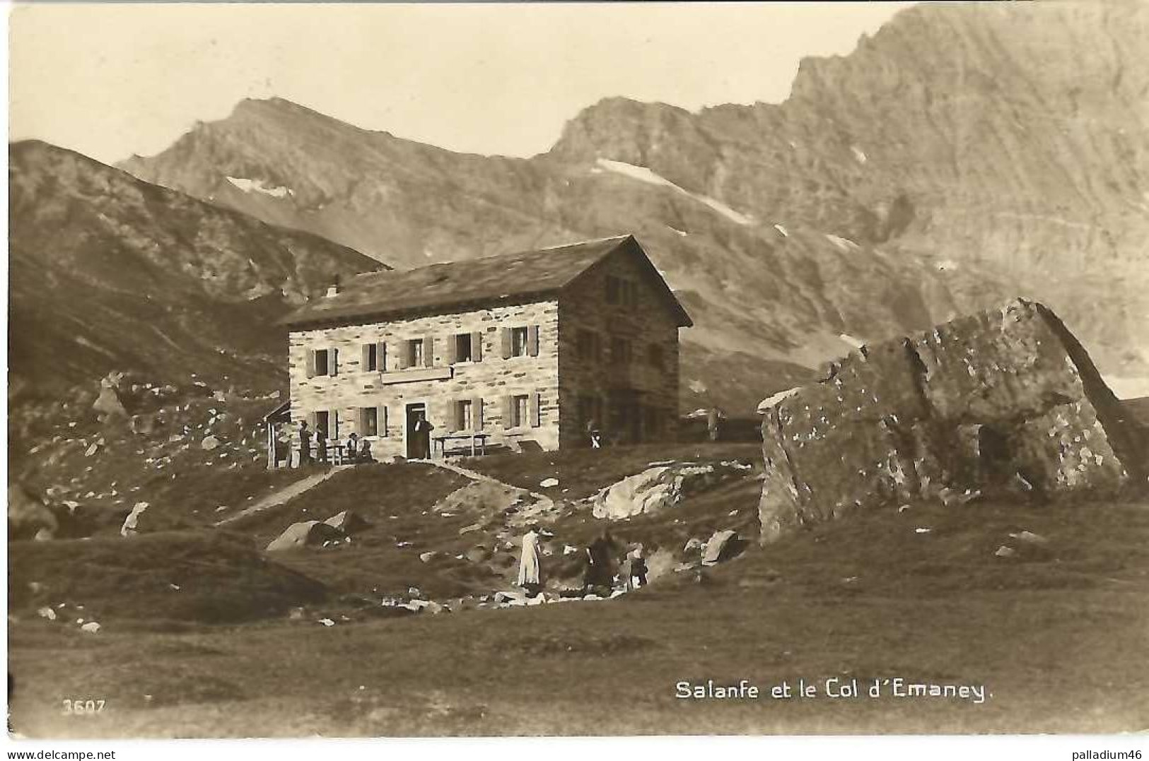 VS - Salanfe Et Le Col D'Emaney -Perrochet-Matile Lausanne No 3607 - écrite Le 21.08.1921 - Salvan