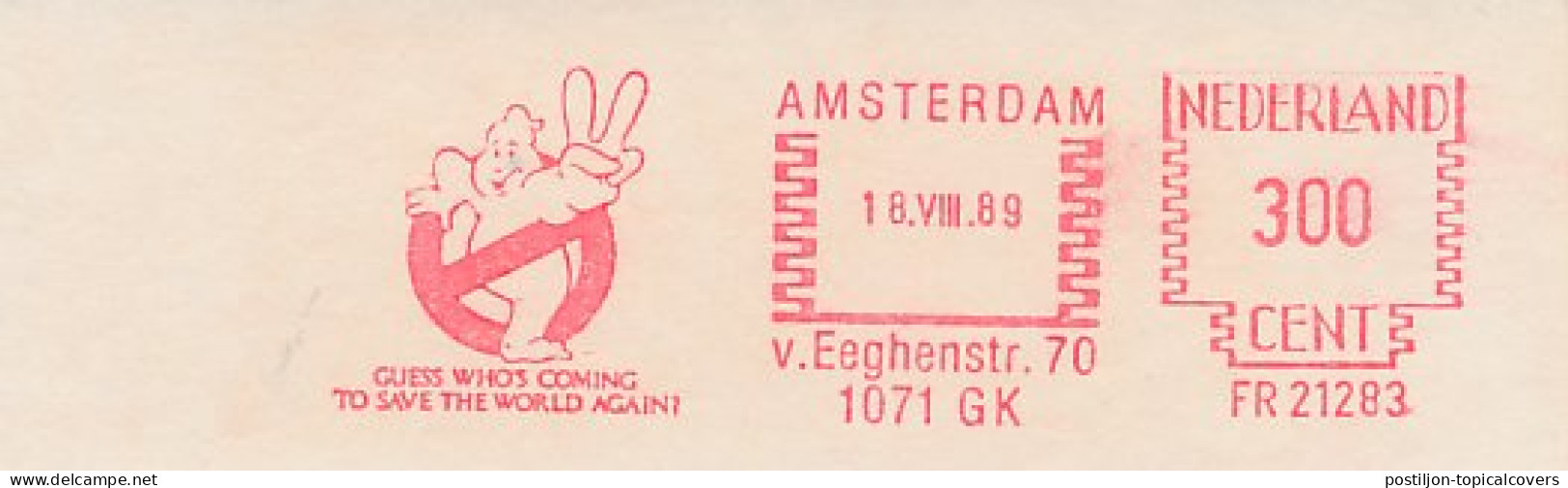 Meter Cut Netherlands 1989 Ghostbusters II - Movie - Cinéma