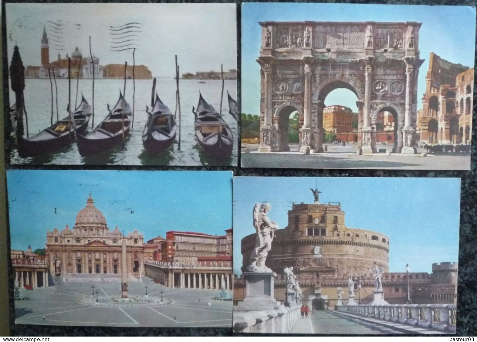 Lot De 95 Cartes Postales Laboratoires Roger BELLON Paris Neuilly Vues D'Italie - Publicité