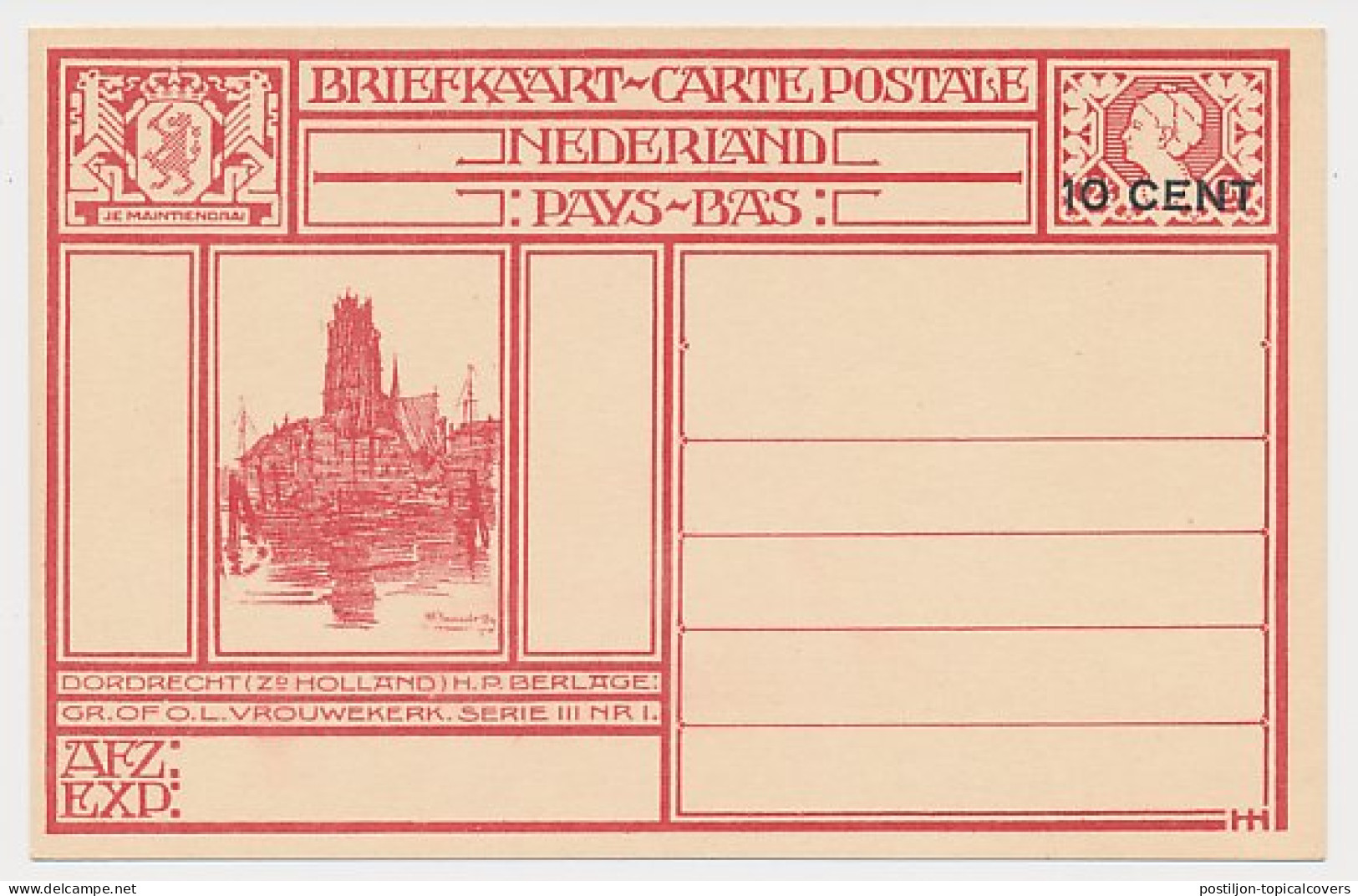 Briefkaart G. 214 D - Material Postal