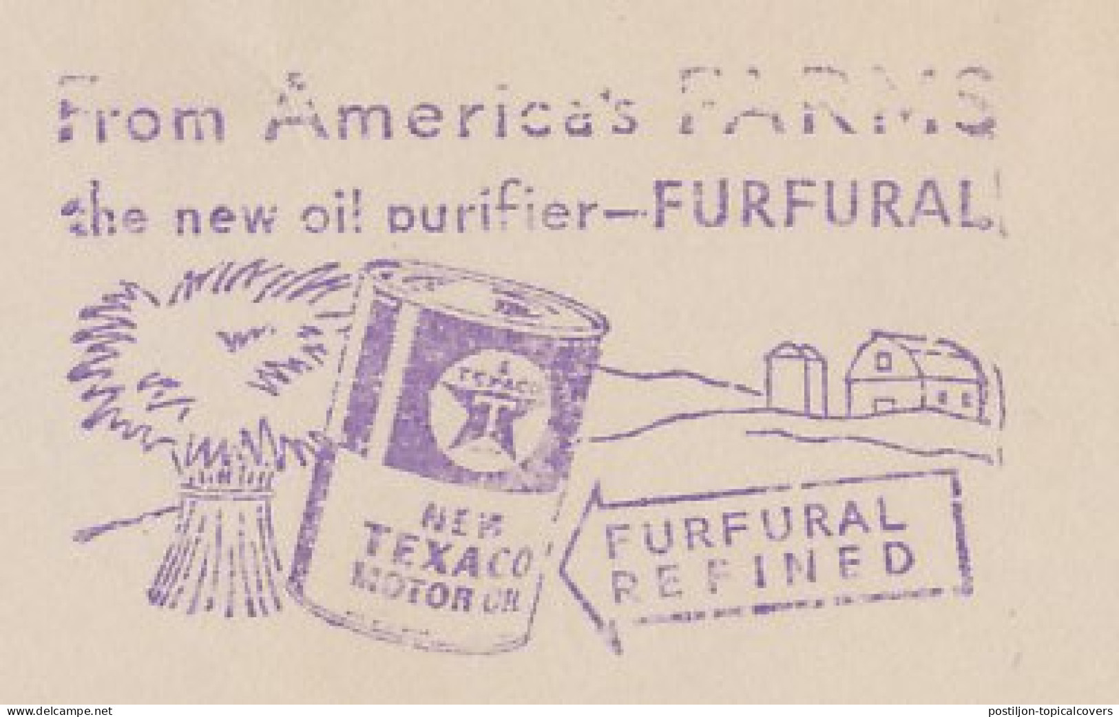 Meter Top Cut USA 1937 Texaco - Purifier Furfural - Agricultura