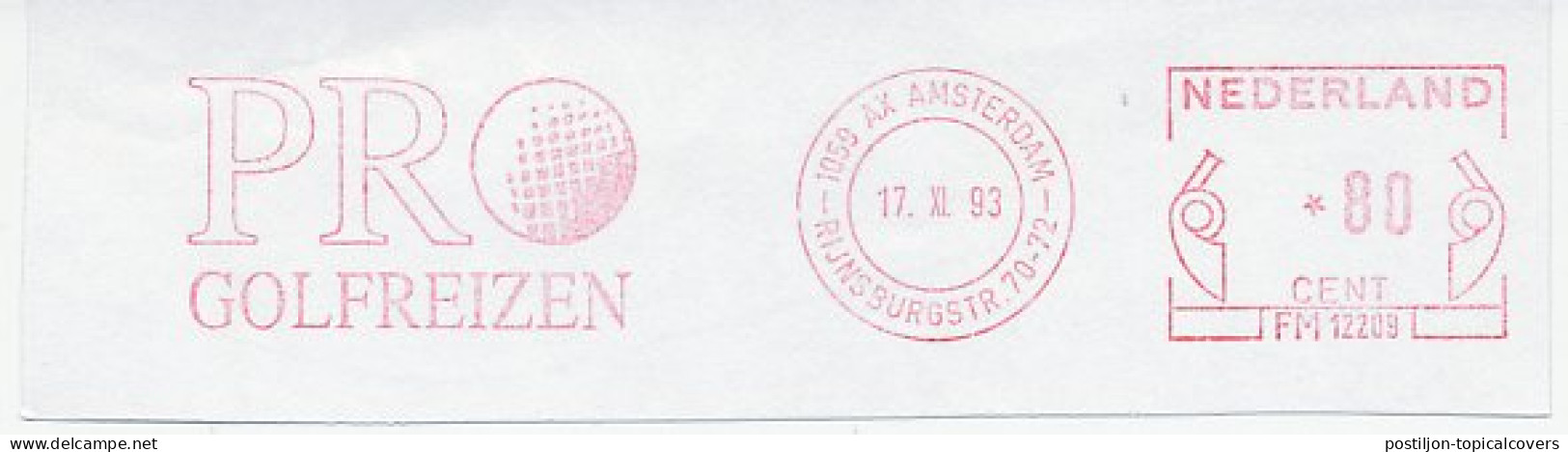 Meter Cut Netherlands 1993 Golf - Pro Golf Trips - Autres & Non Classés