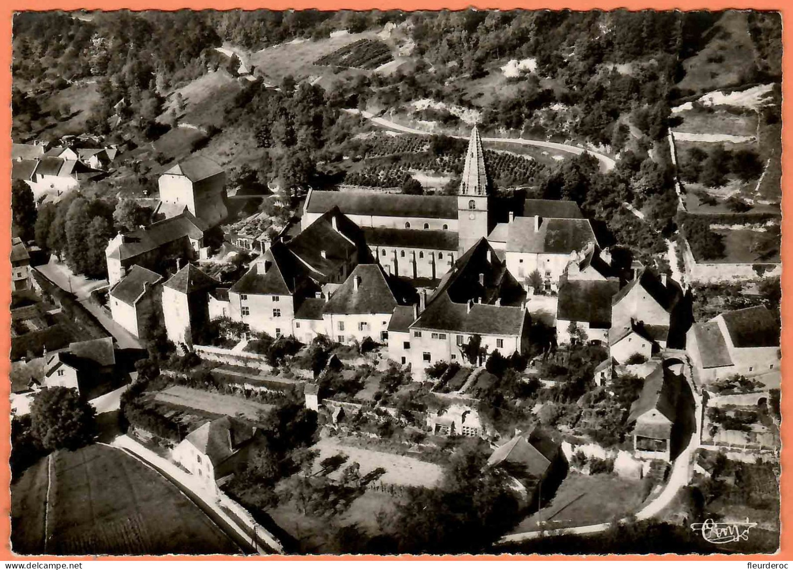 39 - M59756CPM - BAUME LES MESSIEURS - Vue C'ensemble De L'abbaye - Très Bon état - JURA - Baume-les-Messieurs