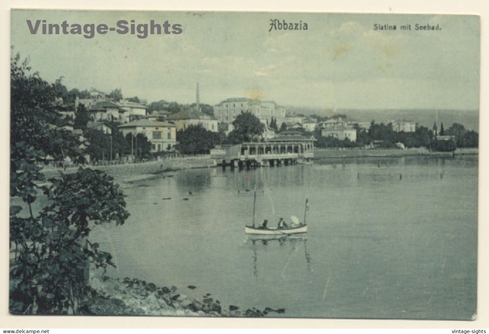 Abbazia - Istria / Croatia: Slatina Mit Seebad (Vintage PC ~1910s) - Croacia