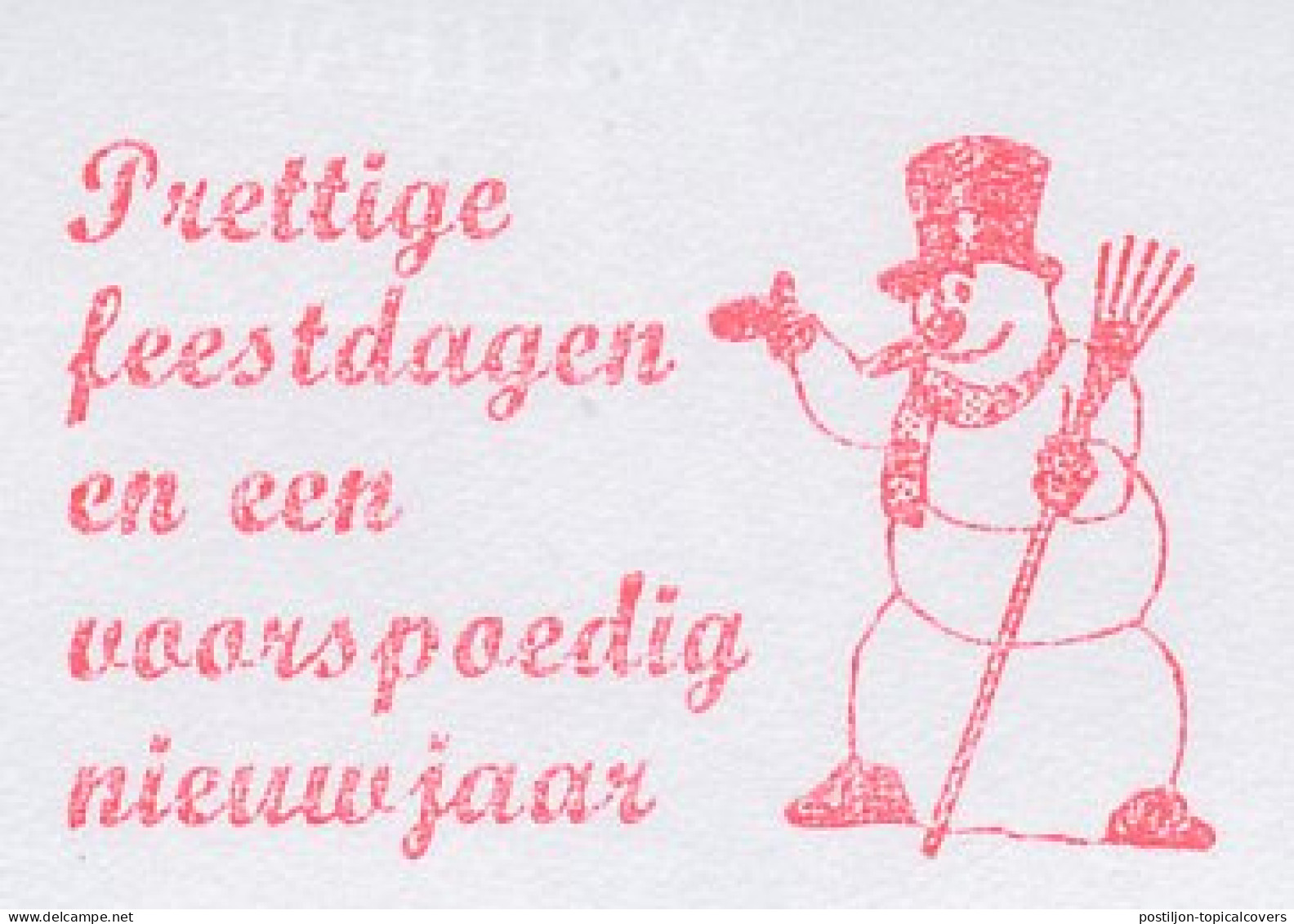 Meter Cut Netherlands 1998 Snowman - Klimaat & Meteorologie