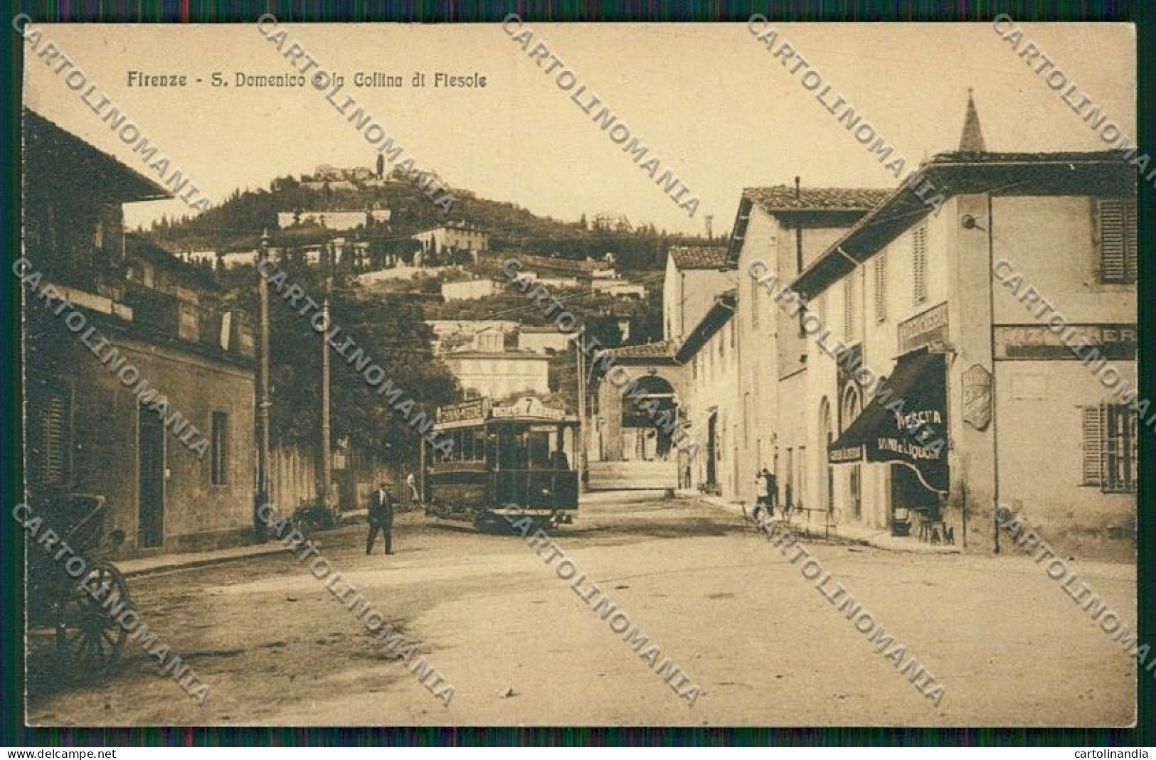 Firenze Fiesole Tram Cartolina QQ2290 - Firenze (Florence)