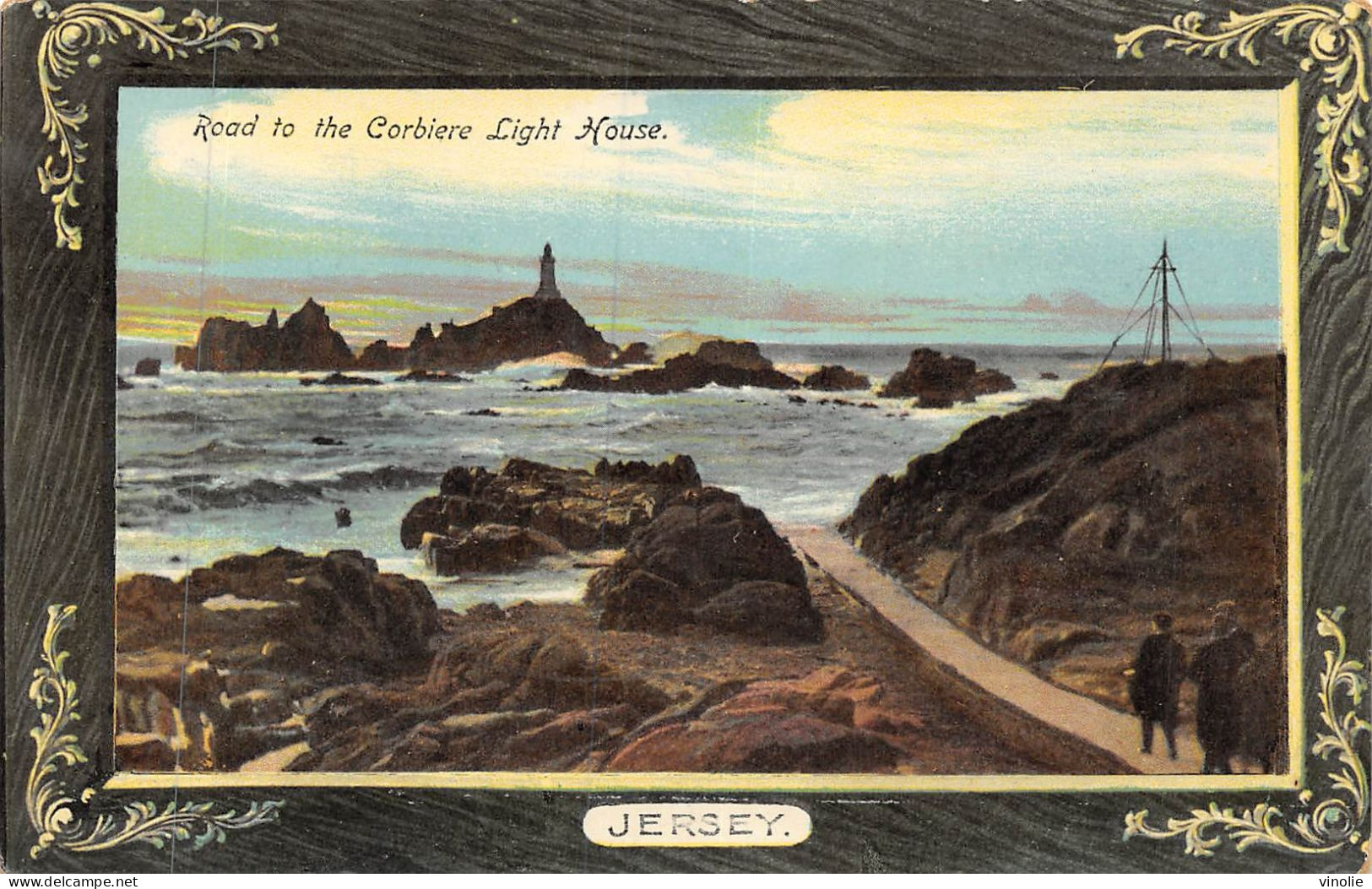 24-4709 :  JERSEY. ROAD TO THE CORBIERE. LIGHT HOUSE - La Corbiere