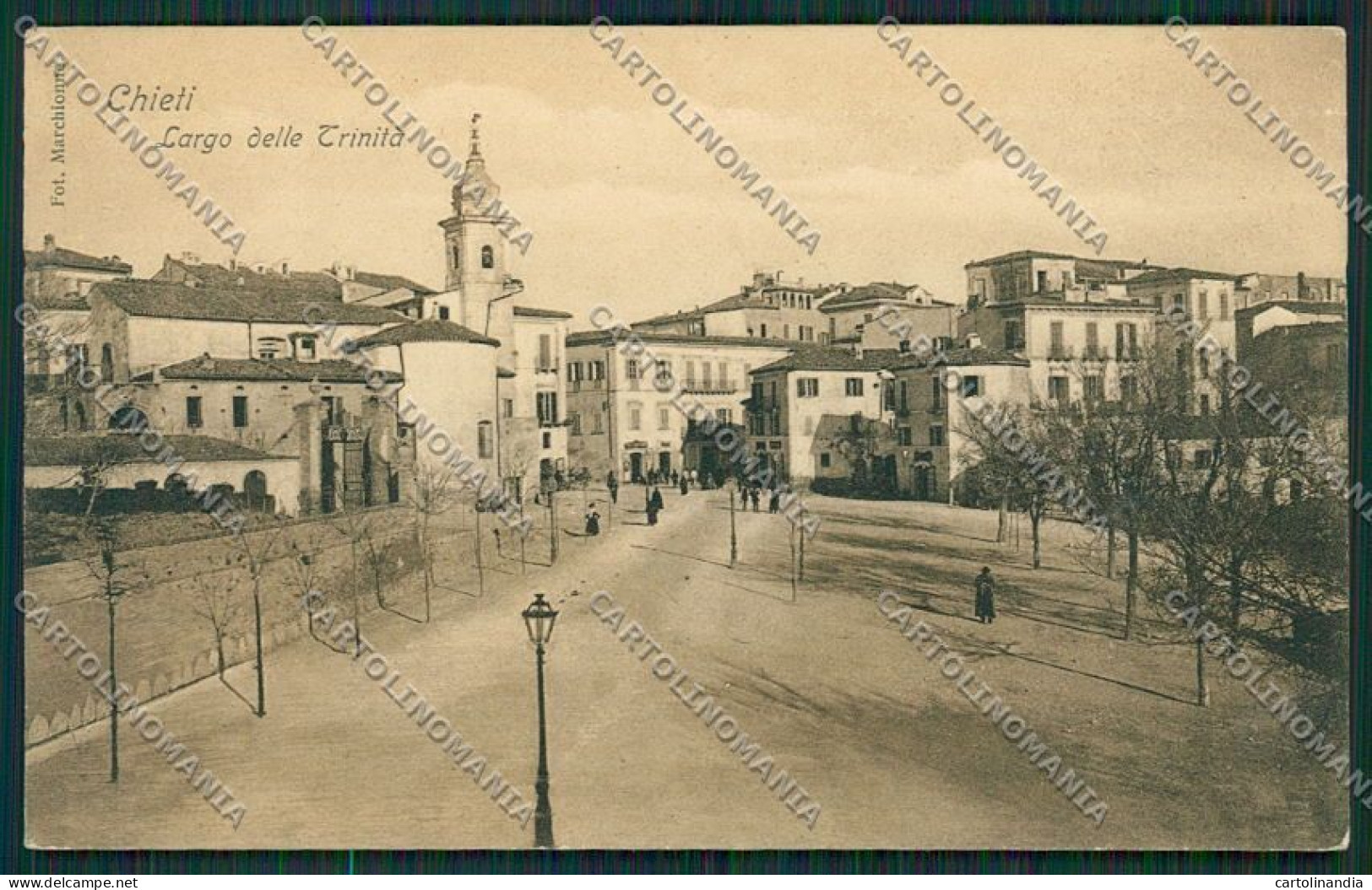 Chieti Città PIEGATA Cartolina QQ4024 - Chieti