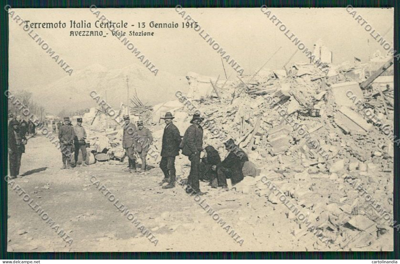 L'Aquila Avezzano Terremoto Cartolina QQ3890 - L'Aquila