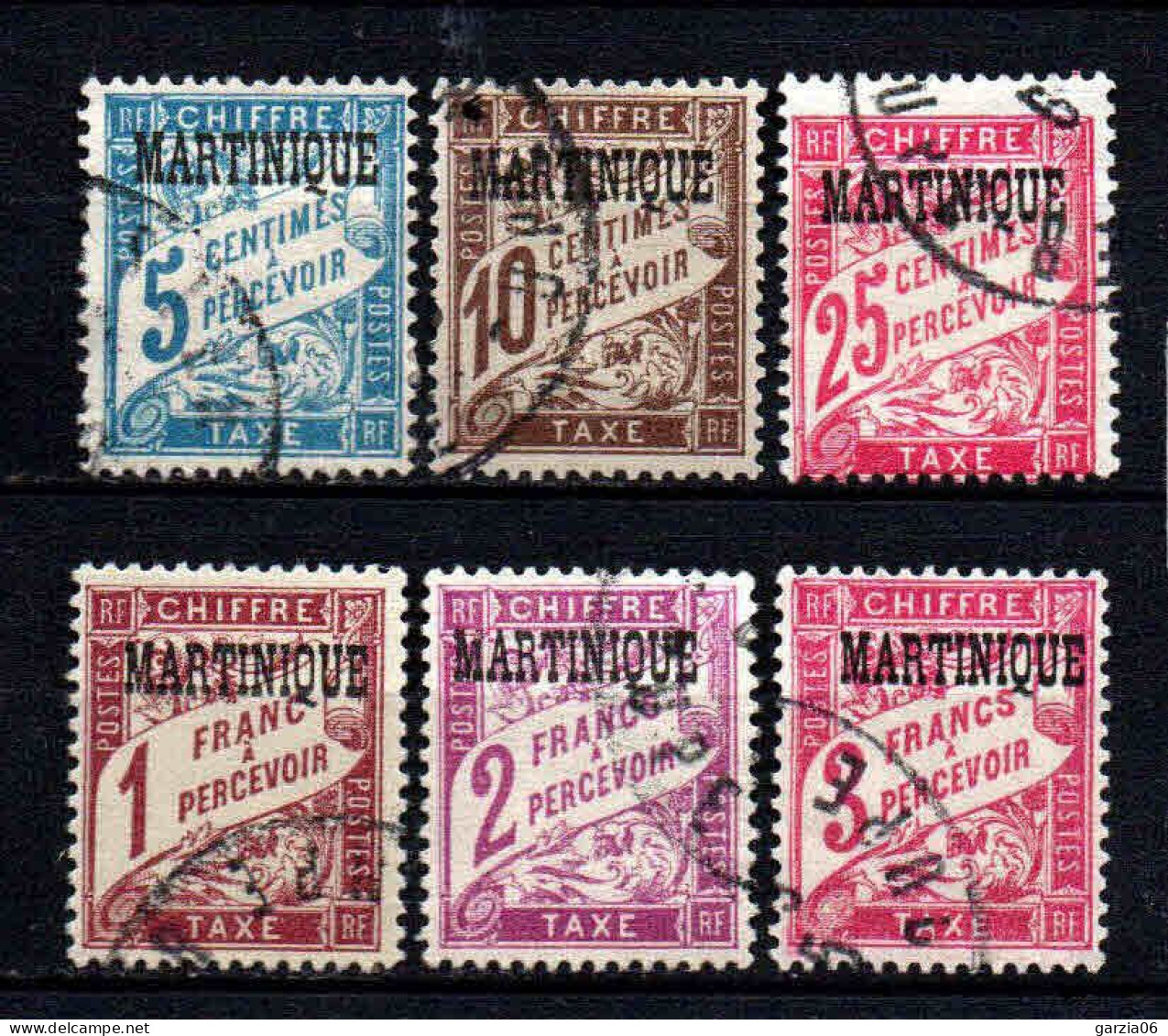 Martinique  - 1927 -  Tb Taxe N° 1/2/4/9/10/11 - Oblit - Used - Timbres-taxe