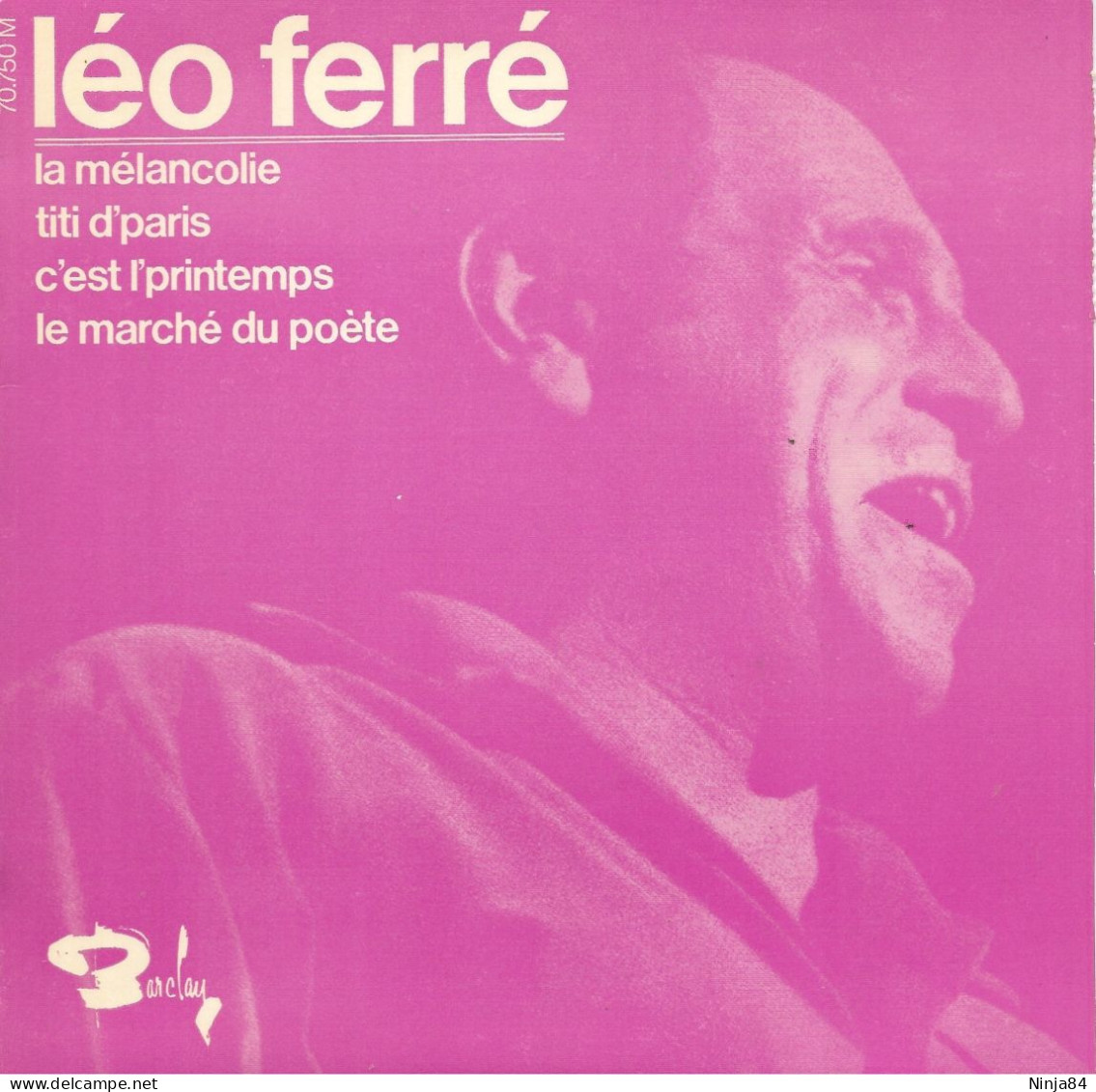 EP 45 RPM (7") Léo Ferré  "  La Mélancolie  " - Altri - Francese