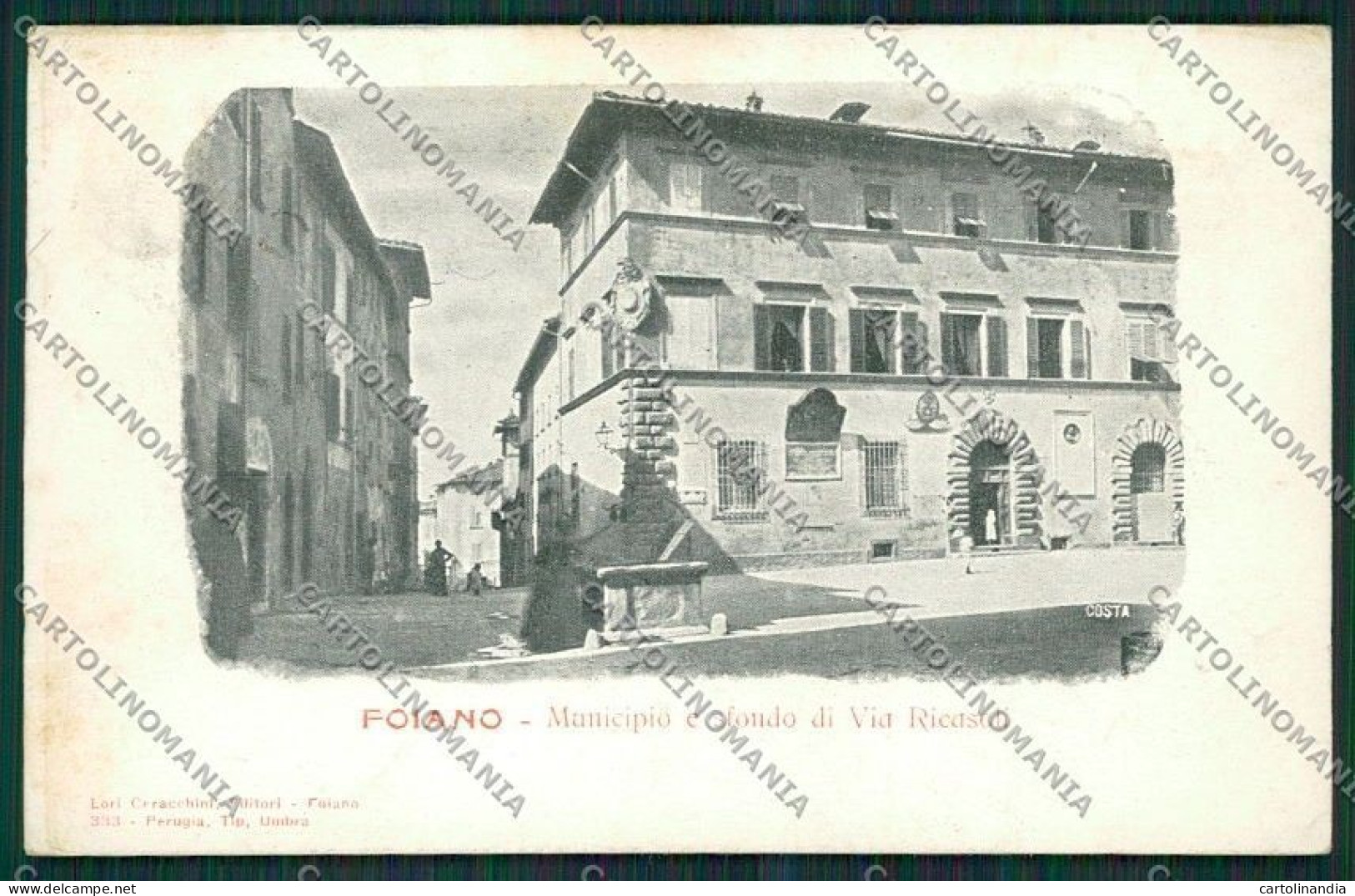 Arezzo Foiano Della Chiana Cartolina QQ3396 - Arezzo