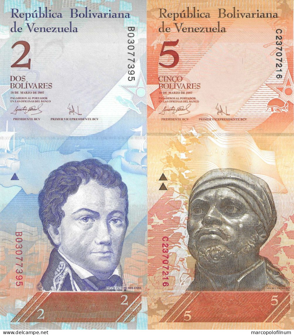 VENEZUELA  - 2 BANCONOTE FDS - UNCIRCULATED - - Autres - Afrique