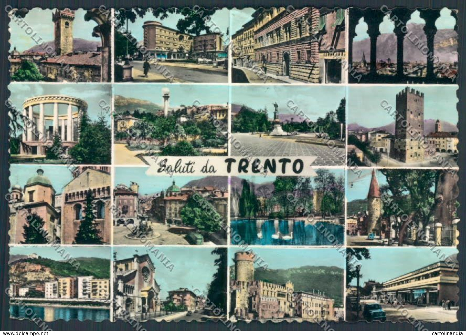 Trento Città Saluti Da Foto FG Cartolina ZF2290 - Trento