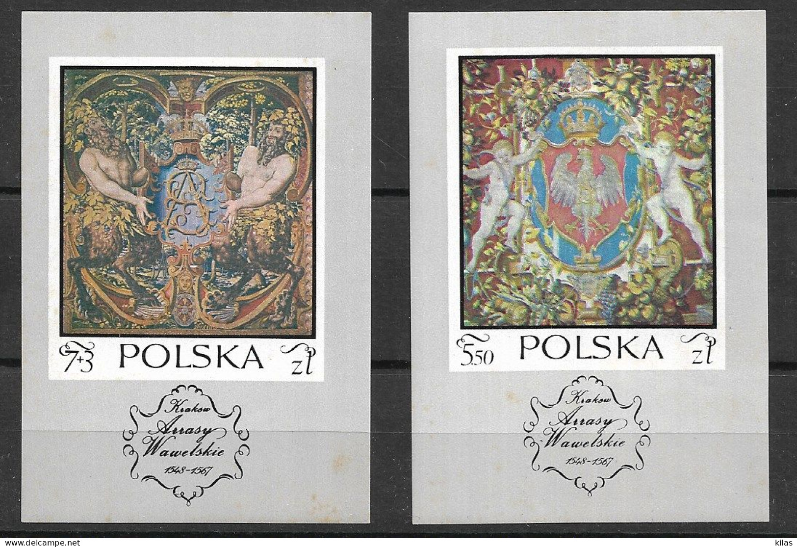 POLAND 1970 WAWEL CASTLE TAPESTRY MNH - Blocks & Kleinbögen