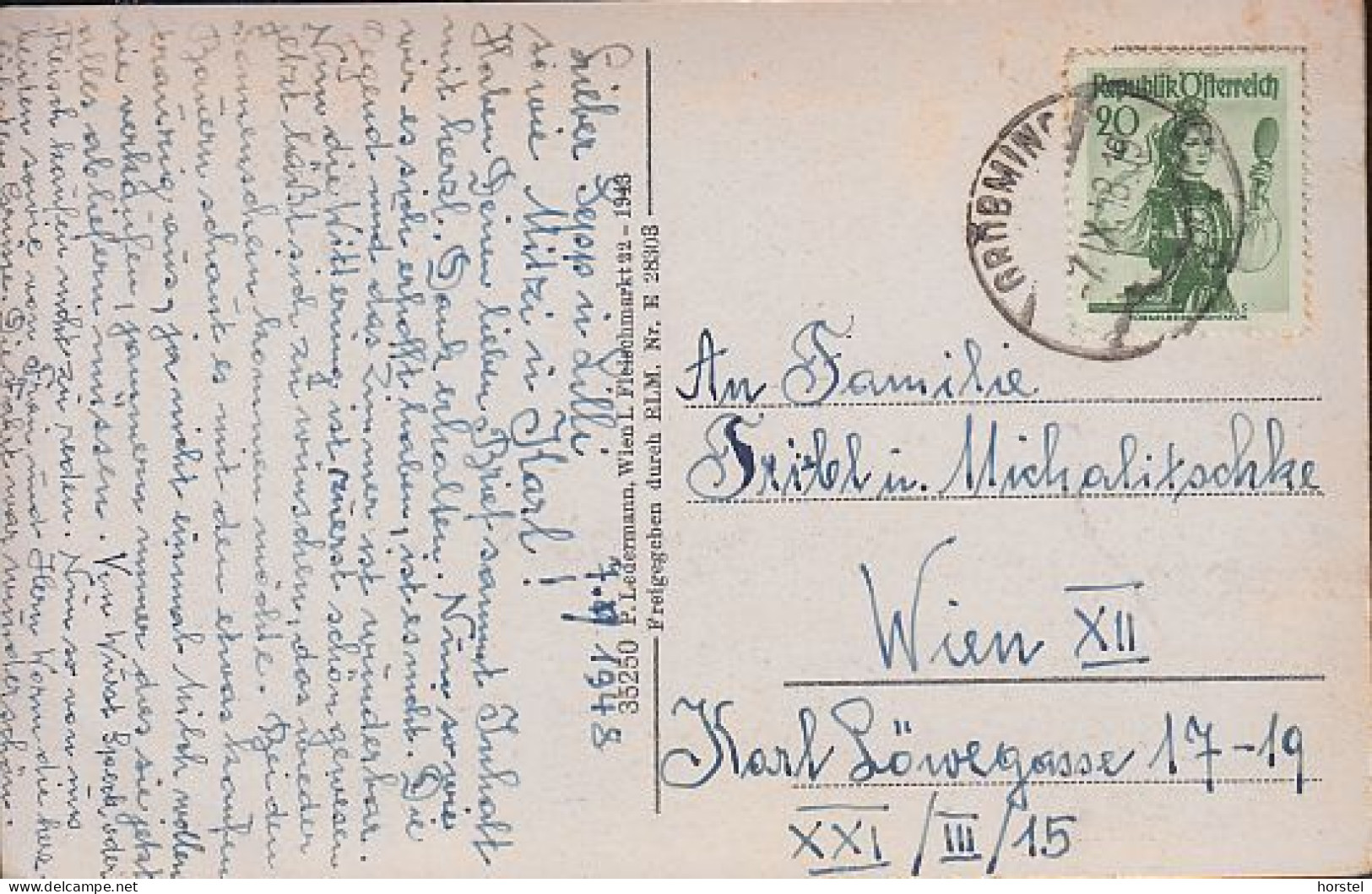Austria - 8962 Gröbming - Kuranstalt Mit Stoderzinken - Nice Stamp 1948 - Gröbming