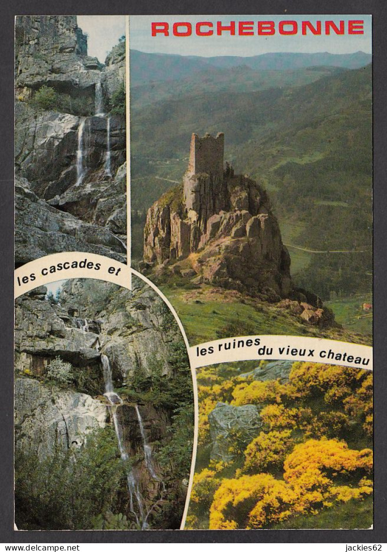 099484/ SAINT-MARTIN-DE-VALAMAS, Les Cascades Et Les Ruines Du Vieux Château De Rochebonne - Saint Martin De Valamas