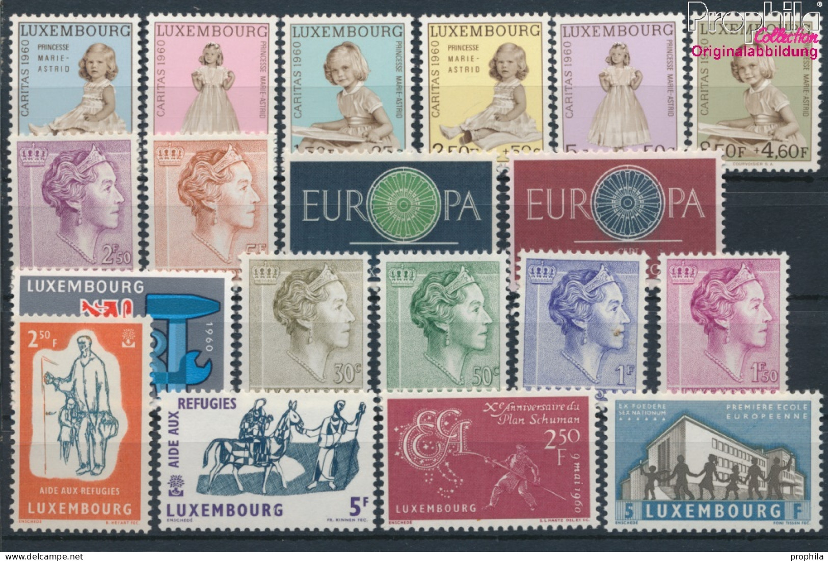 Luxemburg Postfrisch Flüchtlingsjahr 1960 Flüchtlingsjahr, Caritas Europa U.a  (10377652 - Unused Stamps