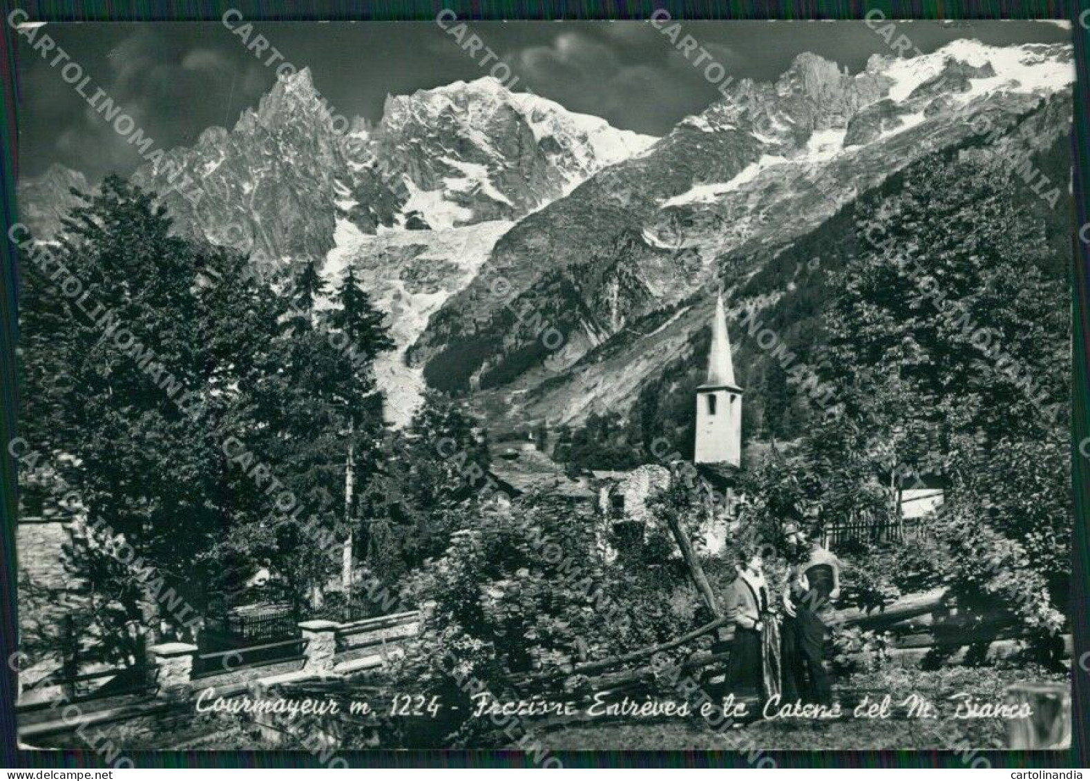 Aosta Courmayeur Entreves Foto FG Cartolina ZK5306 - Aosta