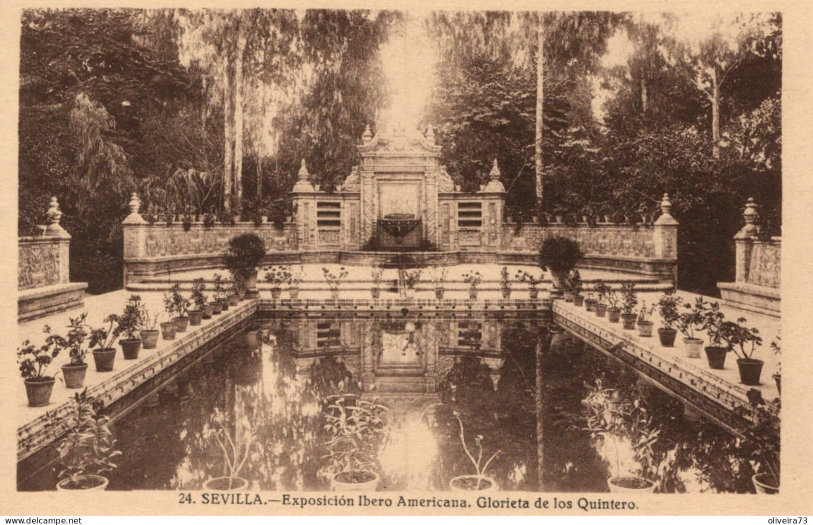 SEVILLA - Exposición Ibero Americana. Glorieta De Los Quinteros - Sevilla