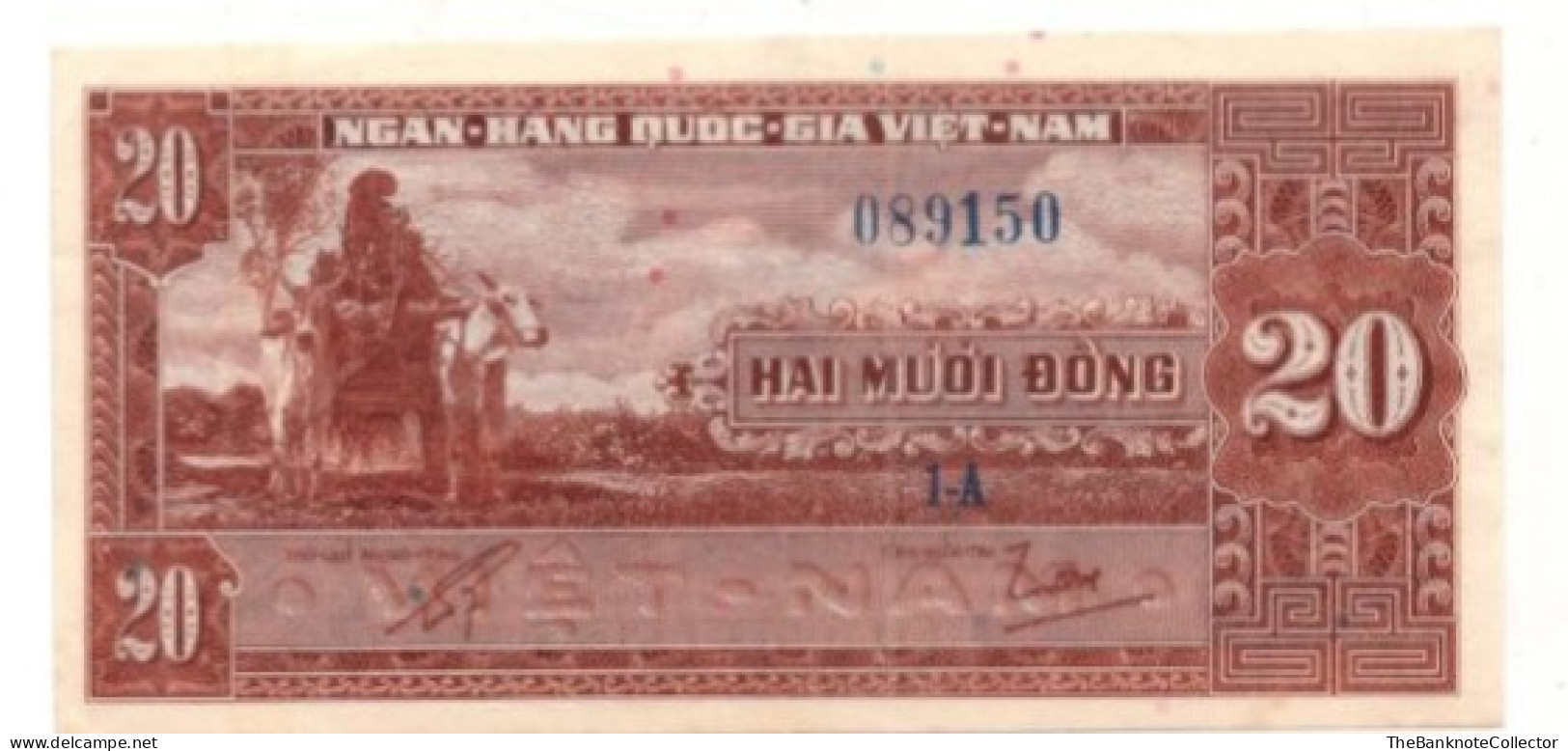 South Vietnam 20 Dong ND 1966 P-6  AUNC - Vietnam