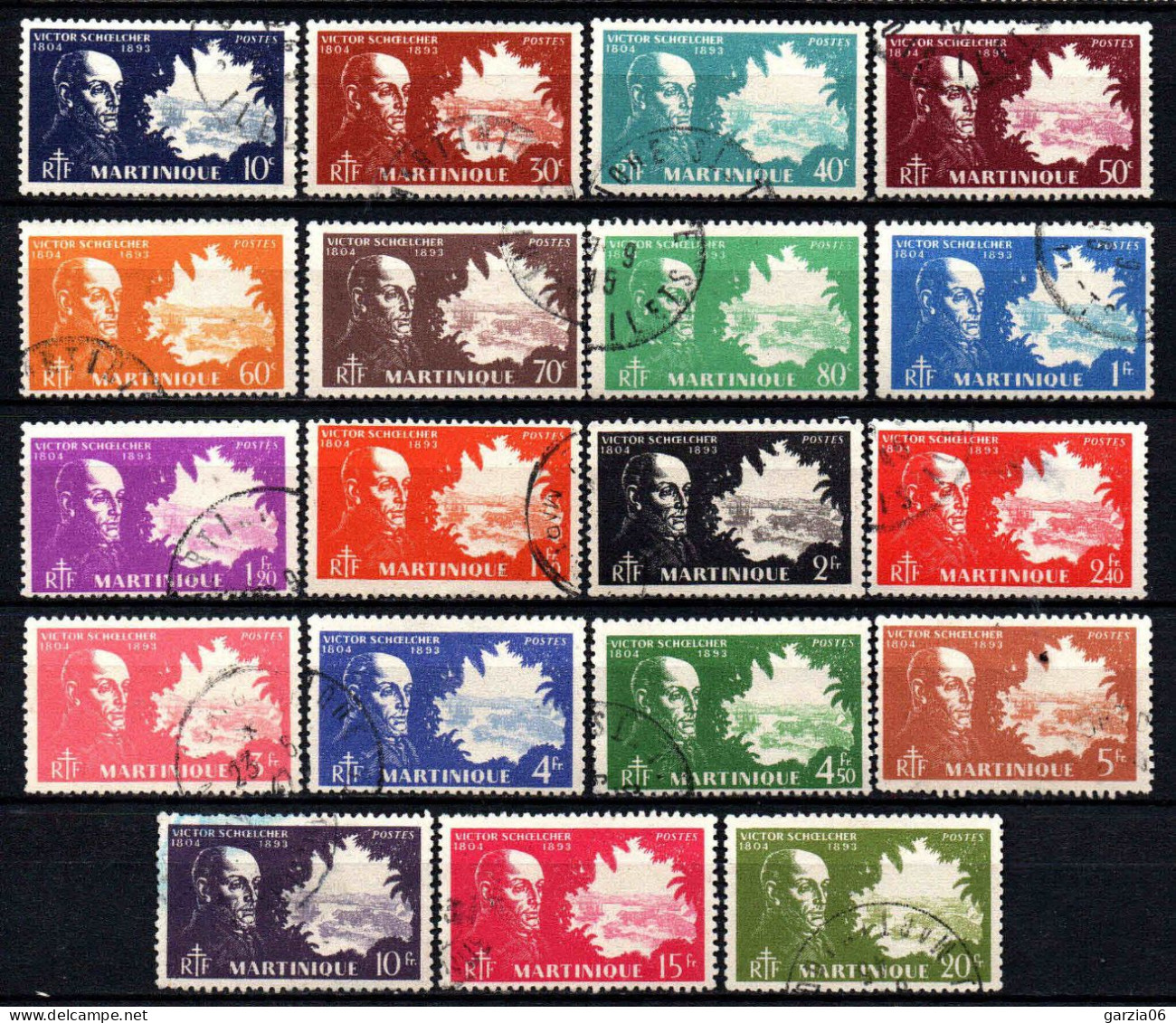 Martinique - 1945  - Série De Londres- N° 199 à 217  - Oblit - Used - Used Stamps