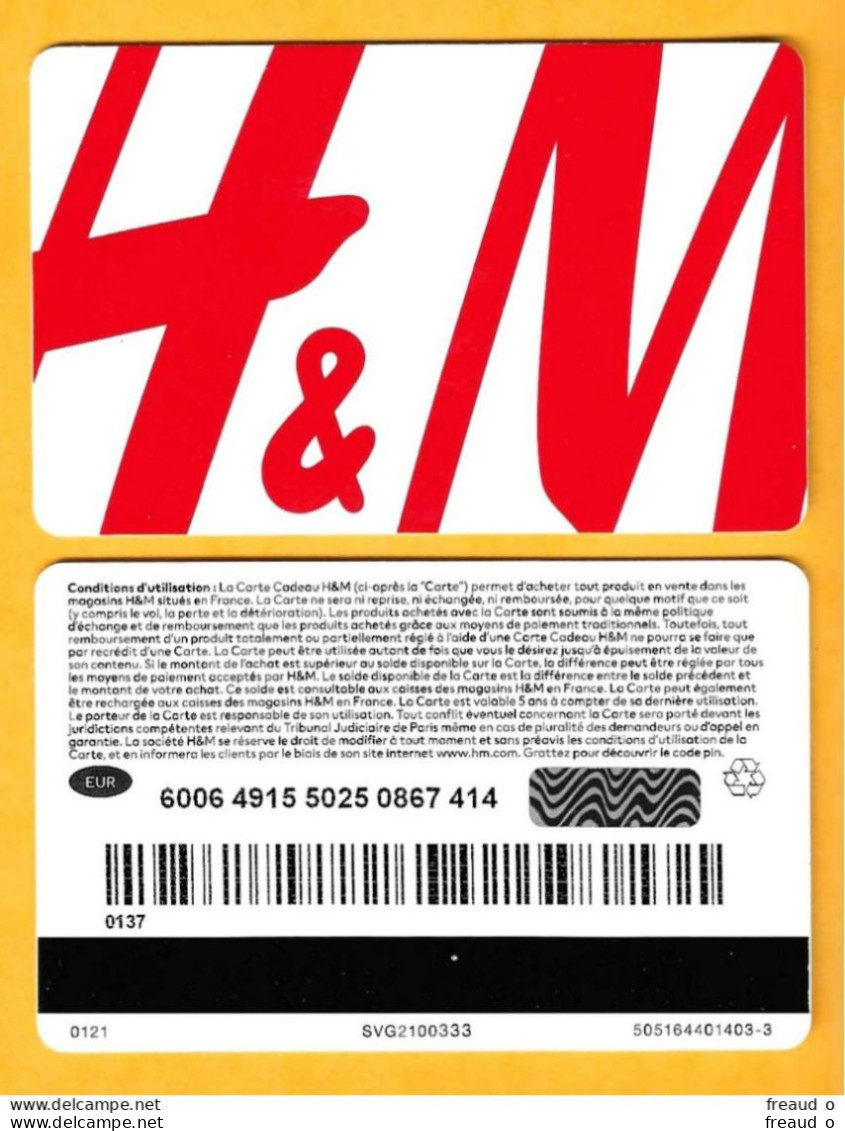 Carte Cadeau H&M - SVG2100333 - France - Gift Cards