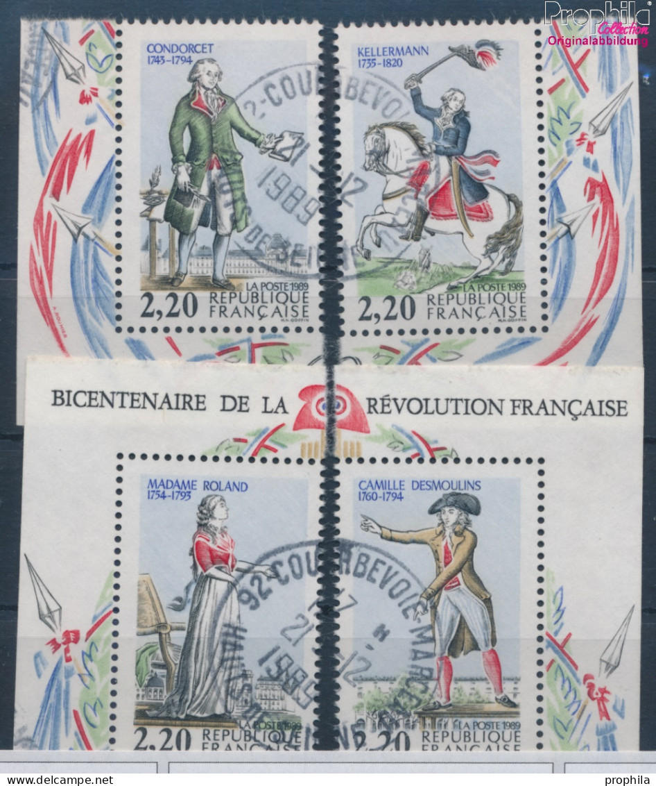 Frankreich 2724-2727 (kompl.Ausg.) Gestempelt 1989 Französische Revolution (10387942 - Usados