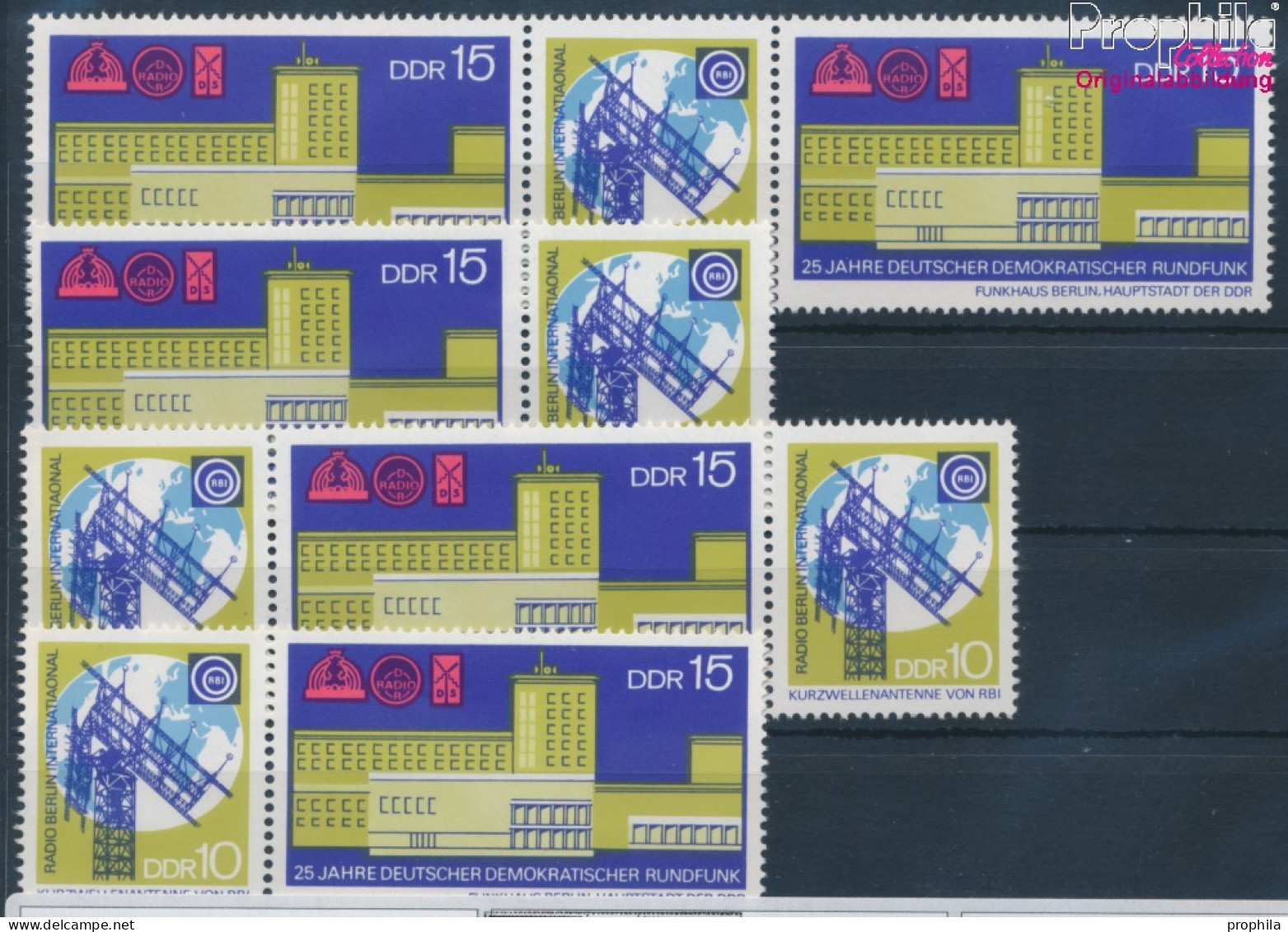 DDR WZd217-WZd220 (kompl.Ausg.) Postfrisch 1970 Rundfunk (10393362 - Unused Stamps