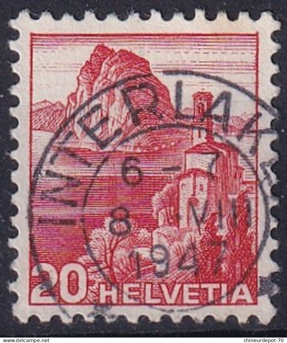 Helvetia Suisse Interlaken - Used Stamps