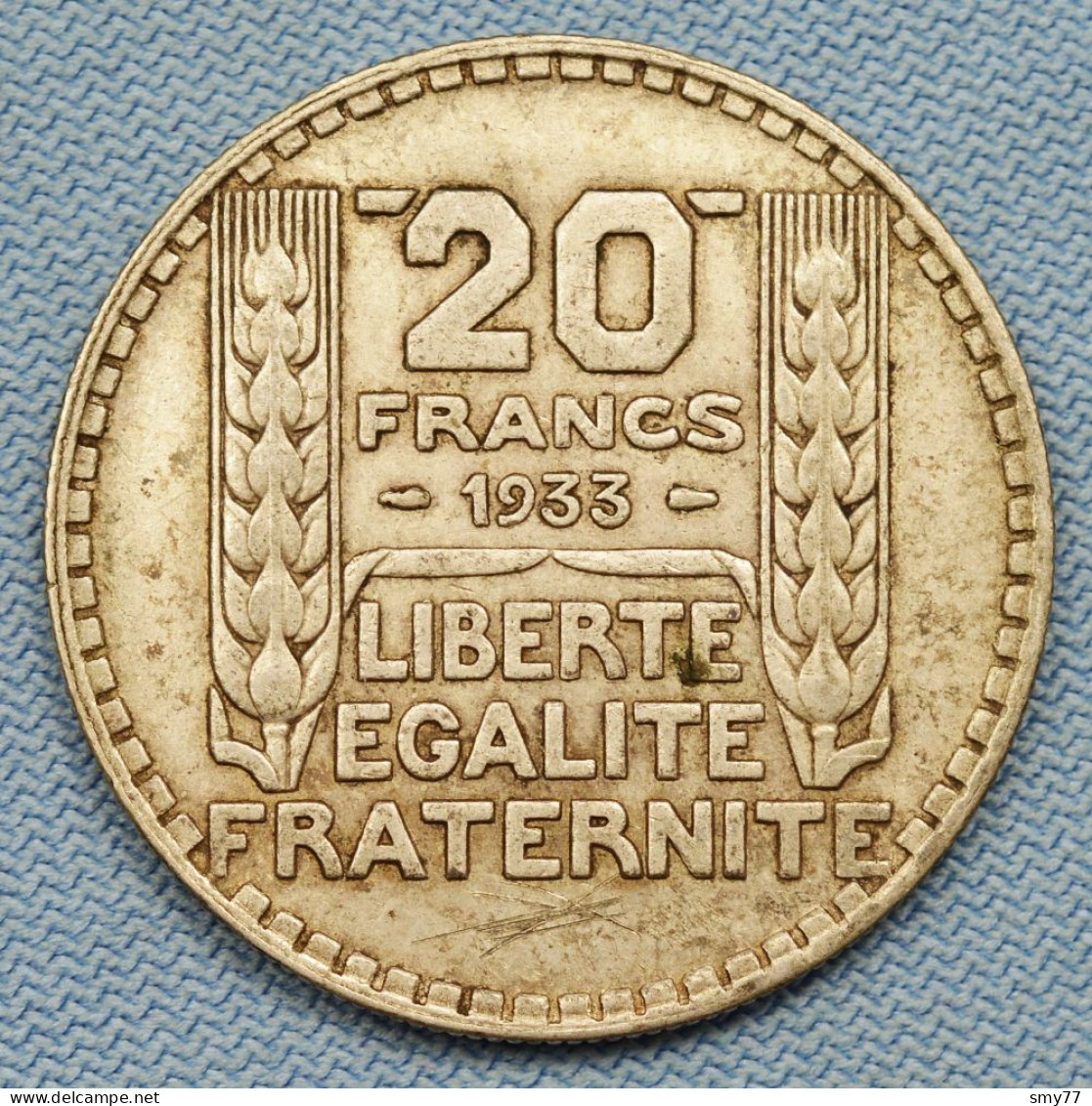 France • 20 Francs 1933 - Rameaux Courts • Turin •  [24-628] - 20 Francs