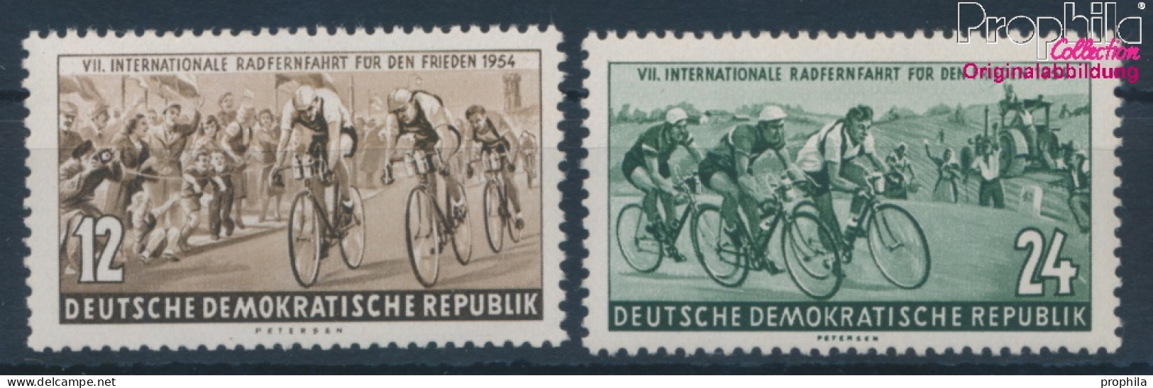 DDR 426-427 (kompl.Ausg.) Postfrisch 1954 Internationale Radfernfahrt Für Den (10393790 - Nuevos
