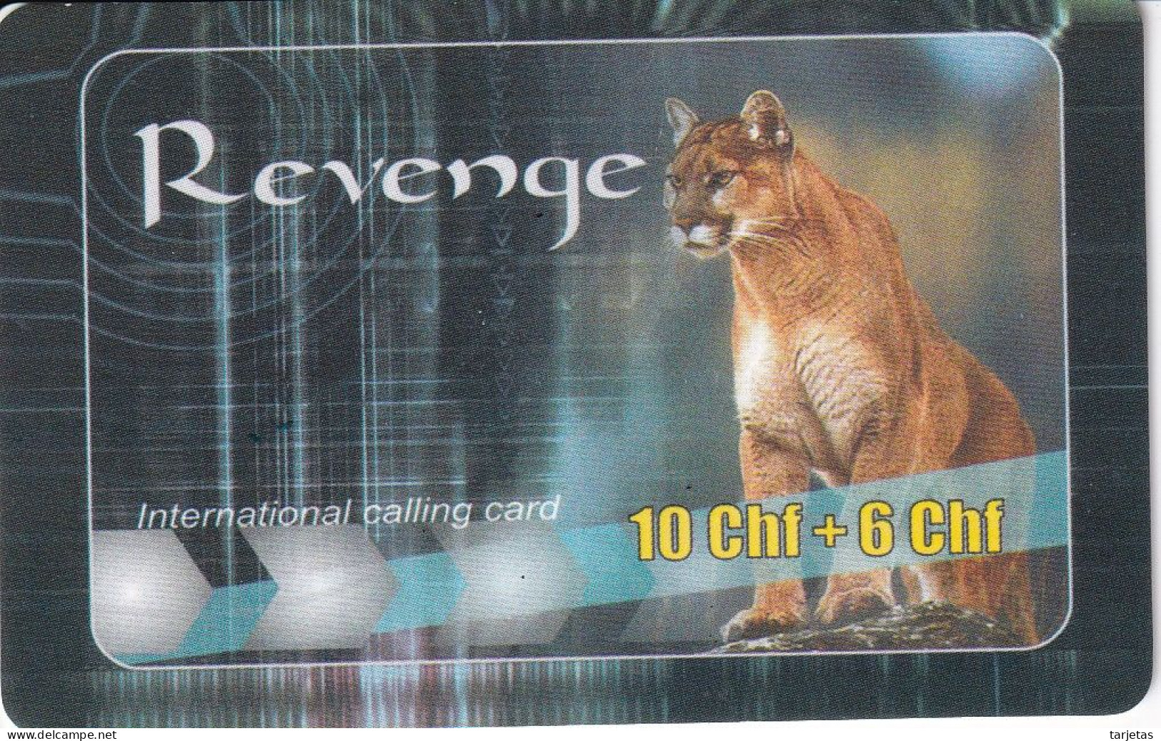 TARJETA DE SUIZA DE REVENGE DE UN PUMA - Switzerland