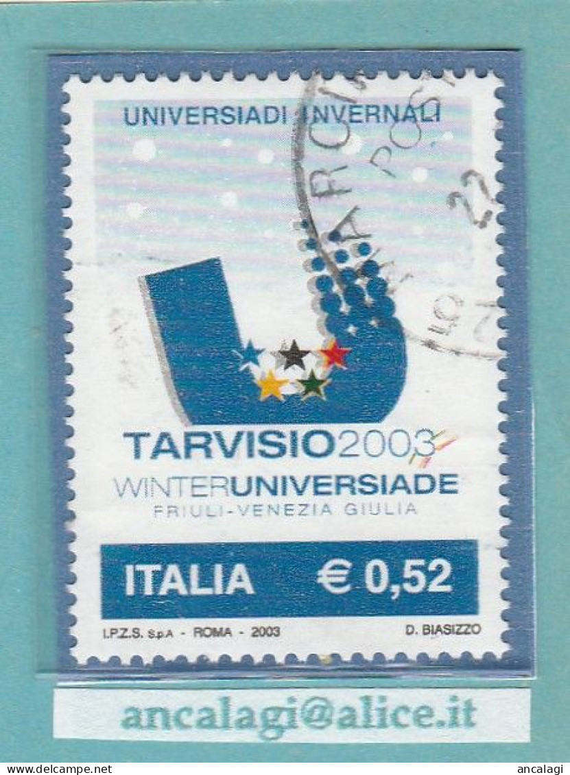 USATI ITALIA 2003 - Ref.0892 "UNIVERSIADE - TARVISIO" 1 Val. - - 2001-10: Usados