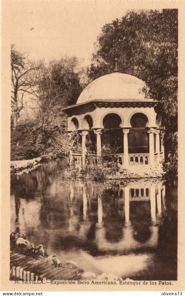 SEVILLA - Exposición Ibero Americana. Estanque De Los Patos - Sevilla